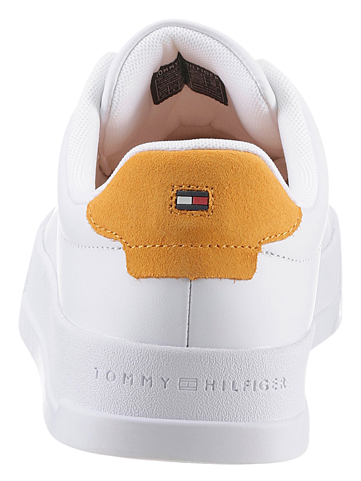 Tommy Hilfiger Sneaker »TH COURT LEATHER«, mit seitlichem Logoschriftzug, Freizeitschuh, Halbschuh, Schnürschuh