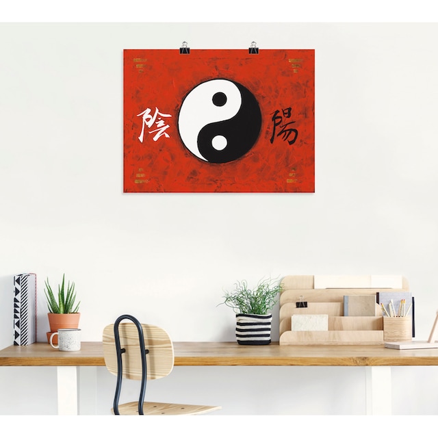 Artland Wandbild »Yin & Yang«, Zeichen, (1 St.), als Alubild, Outdoorbild,  Poster in verschied. Größen online bei OTTO
