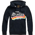 Superdry Kapuzensweatshirt »Vintage Logo Overhead Hoodie«, kuschelige Premium Sweatqualität mit Rainbow Design