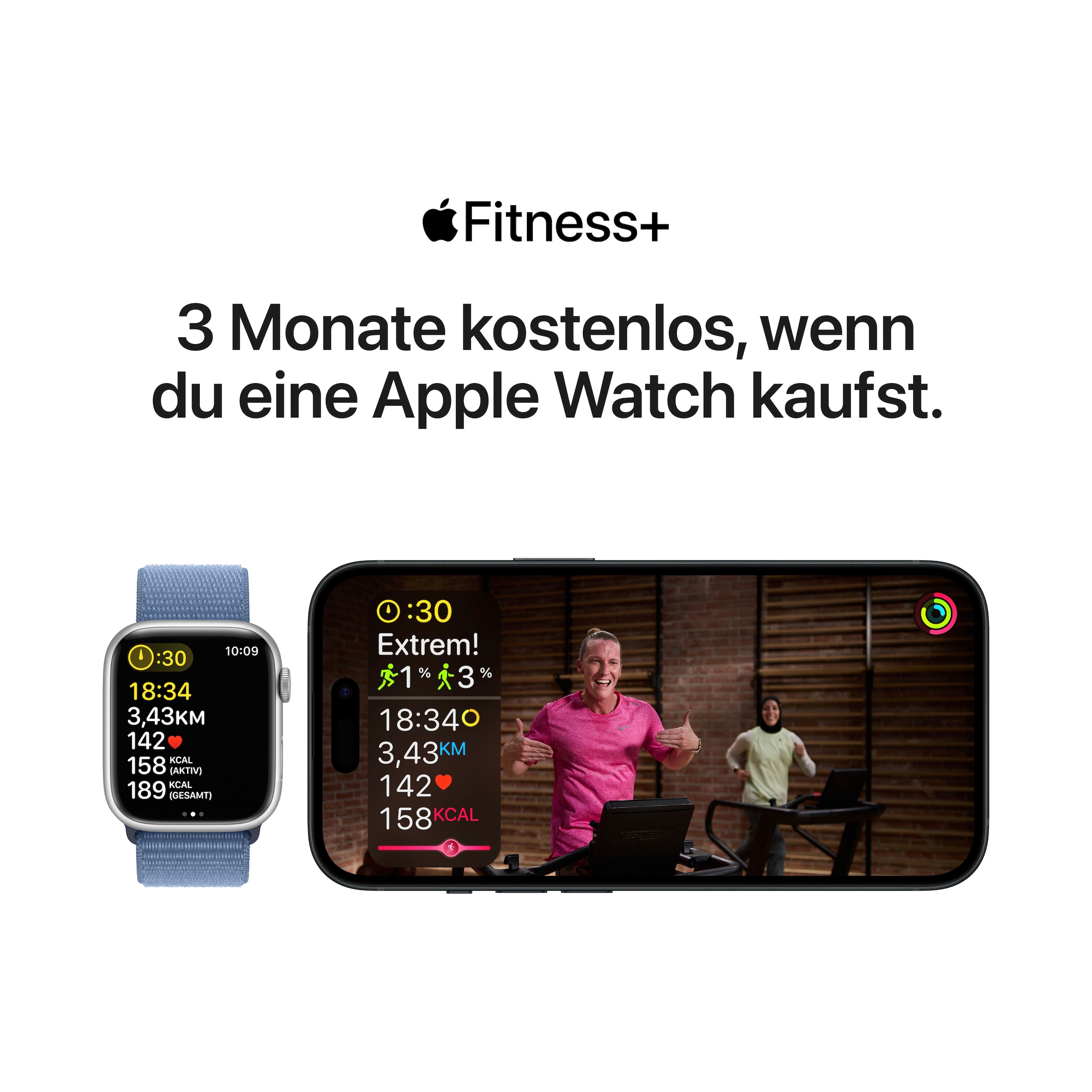 Apple Smartwatch »Watch SE GPS 44 mm Aluminium One-Size«, (Watch OS 10 Sport Loop)