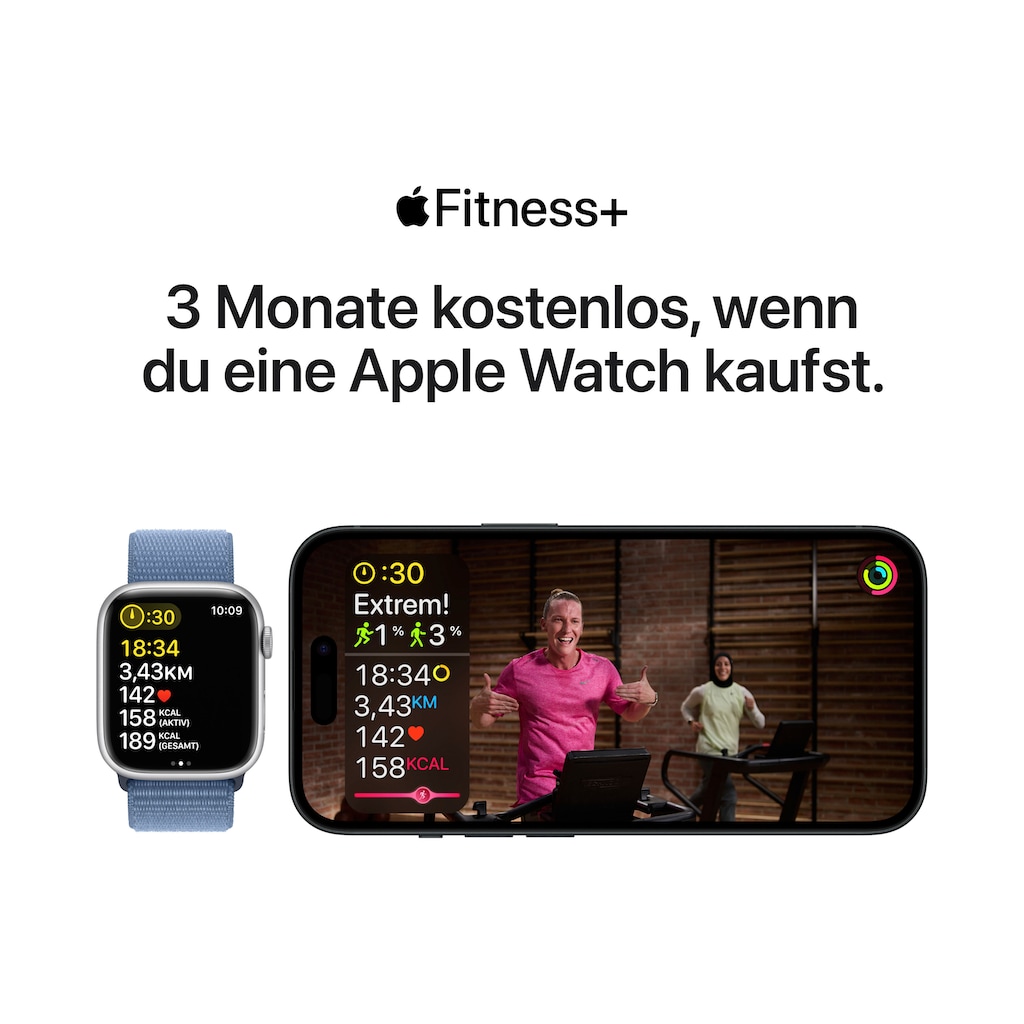 Apple Smartwatch »Watch SE GPS 44 mm Aluminium M/L«, (Watch OS 10)