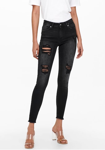 Only Ankle-Jeans »ONLBLUSH MID SK RAW ANK DEST« kaufen