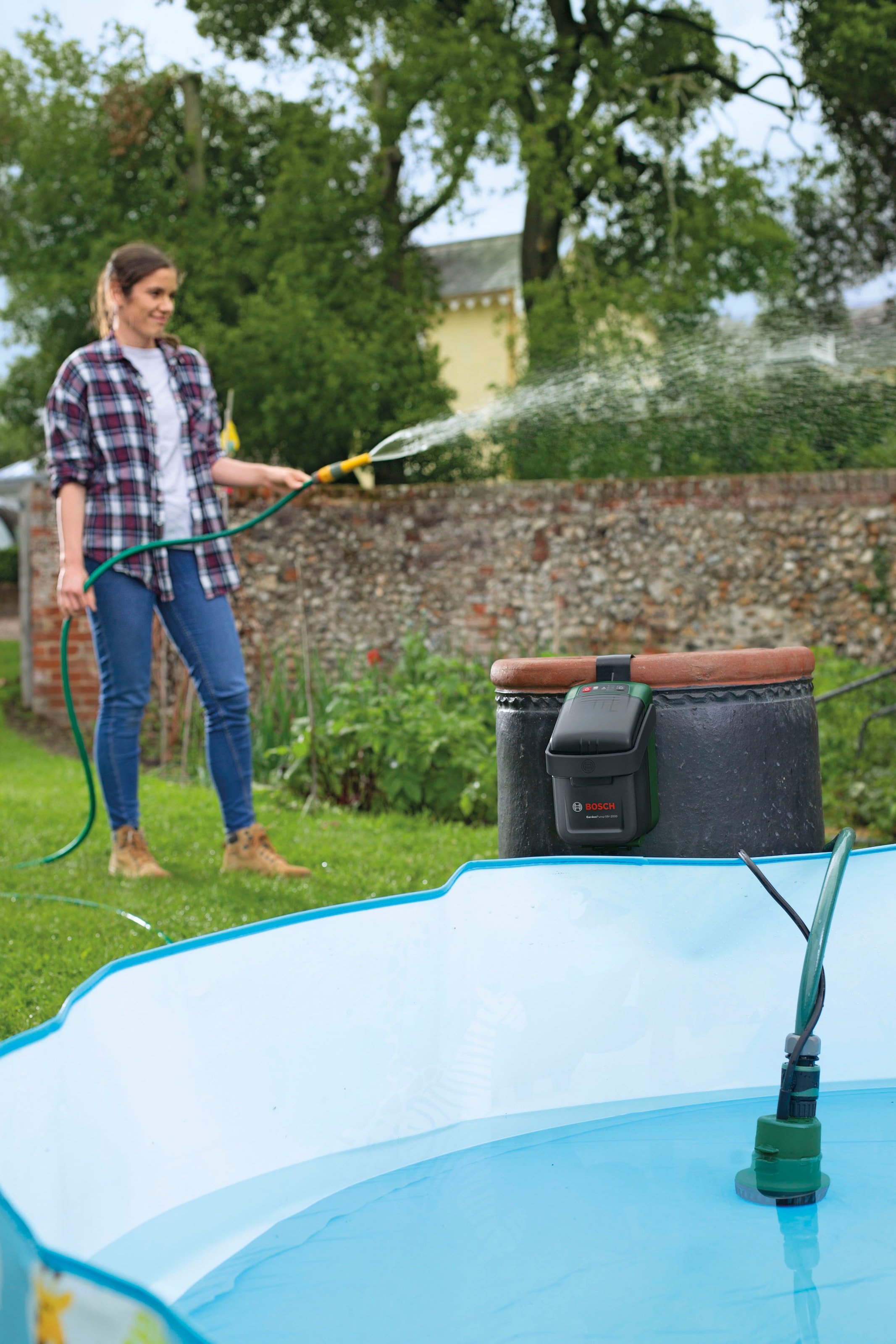 Bosch Home & Garden Akku-Gartenpumpe »GardenPump 18V-2000«, ohne Akku