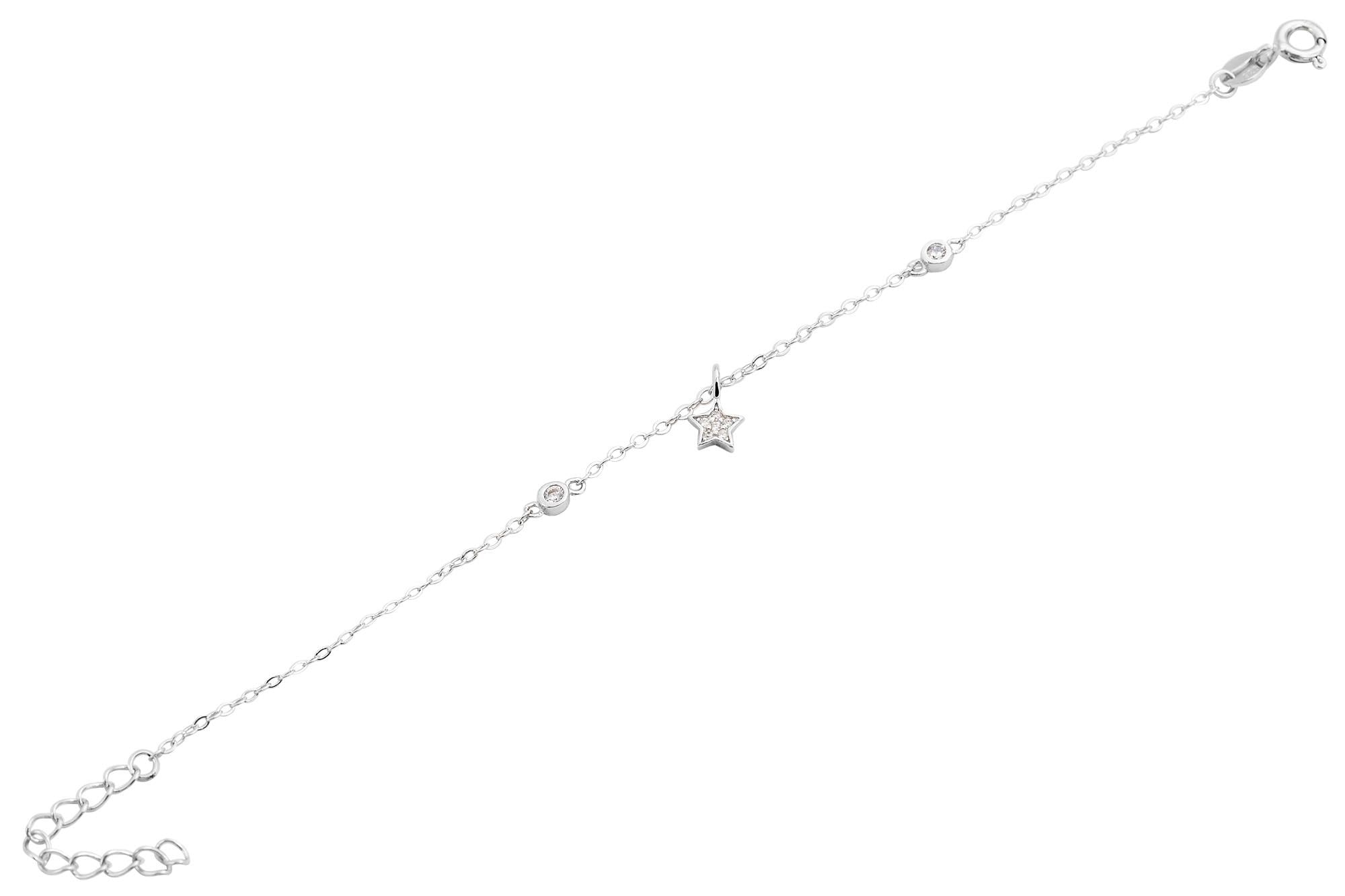 Adelia´s Kettenanhänger »Damen Anhänger ¿ Stern Anhänger aus 925 Silber mit Zirkonia«