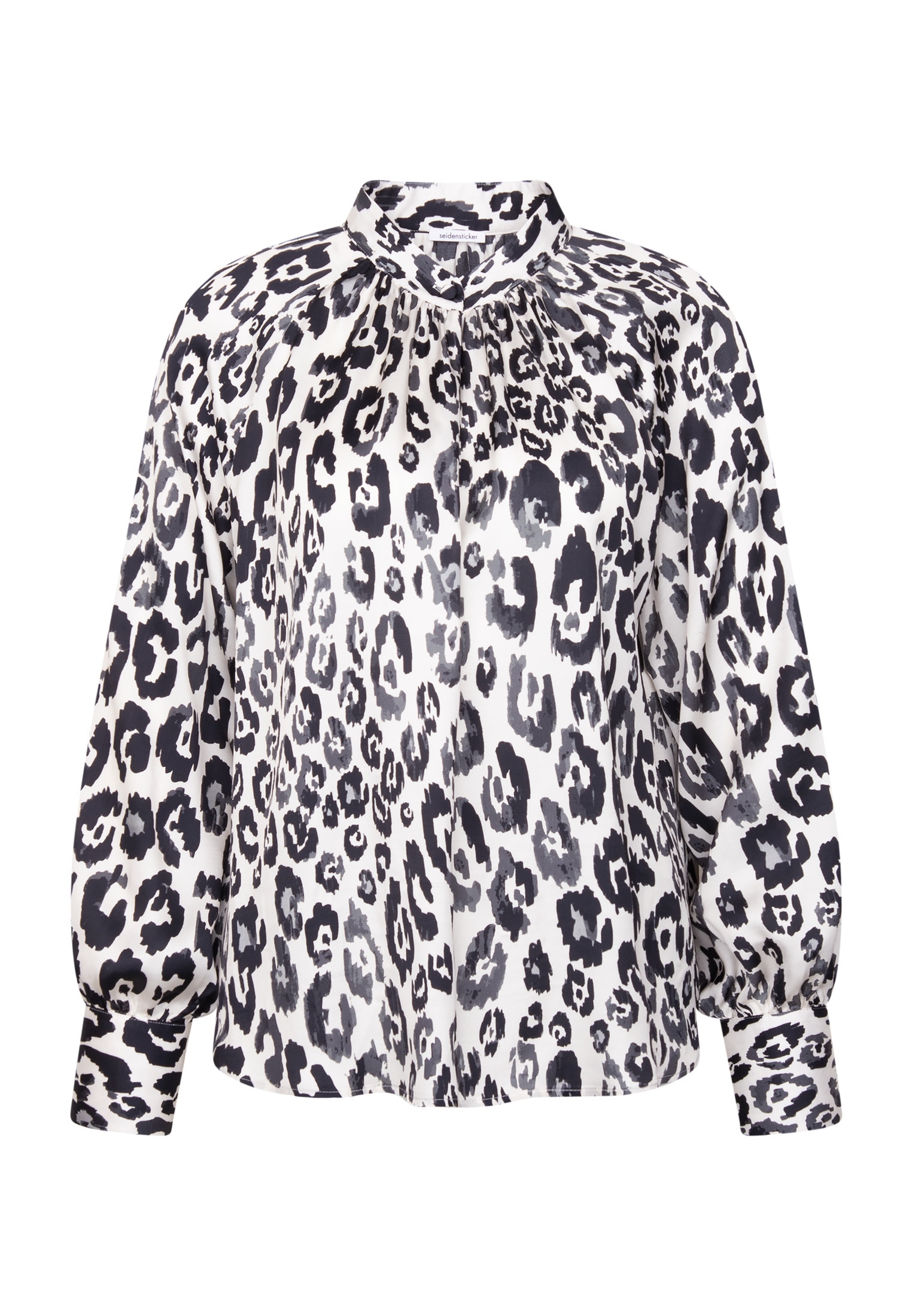 seidensticker Klassische Bluse 1/1 Rundhals Druck