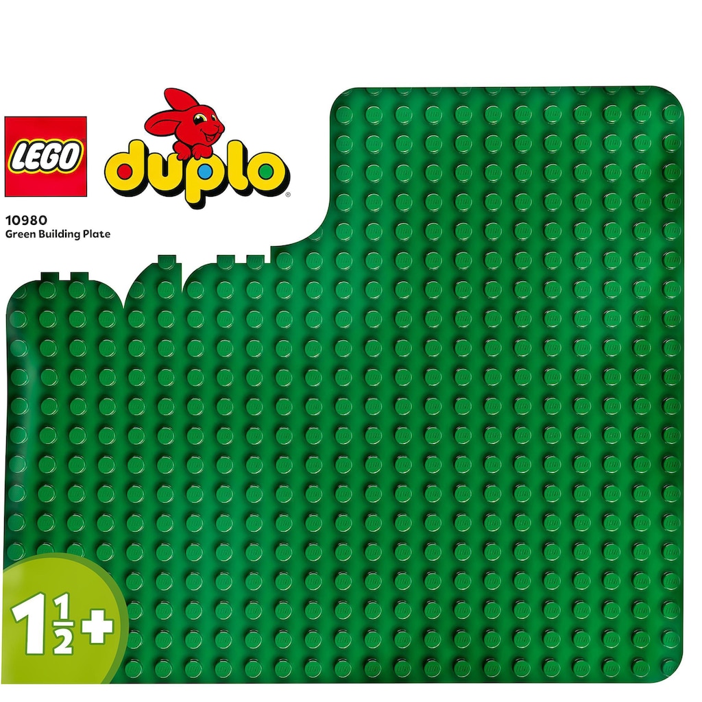 LEGO® Konstruktionsspielsteine »Bauplatte in Grün (10980), LEGO® DUPLO Classic«, (1 St.), Made in Europe