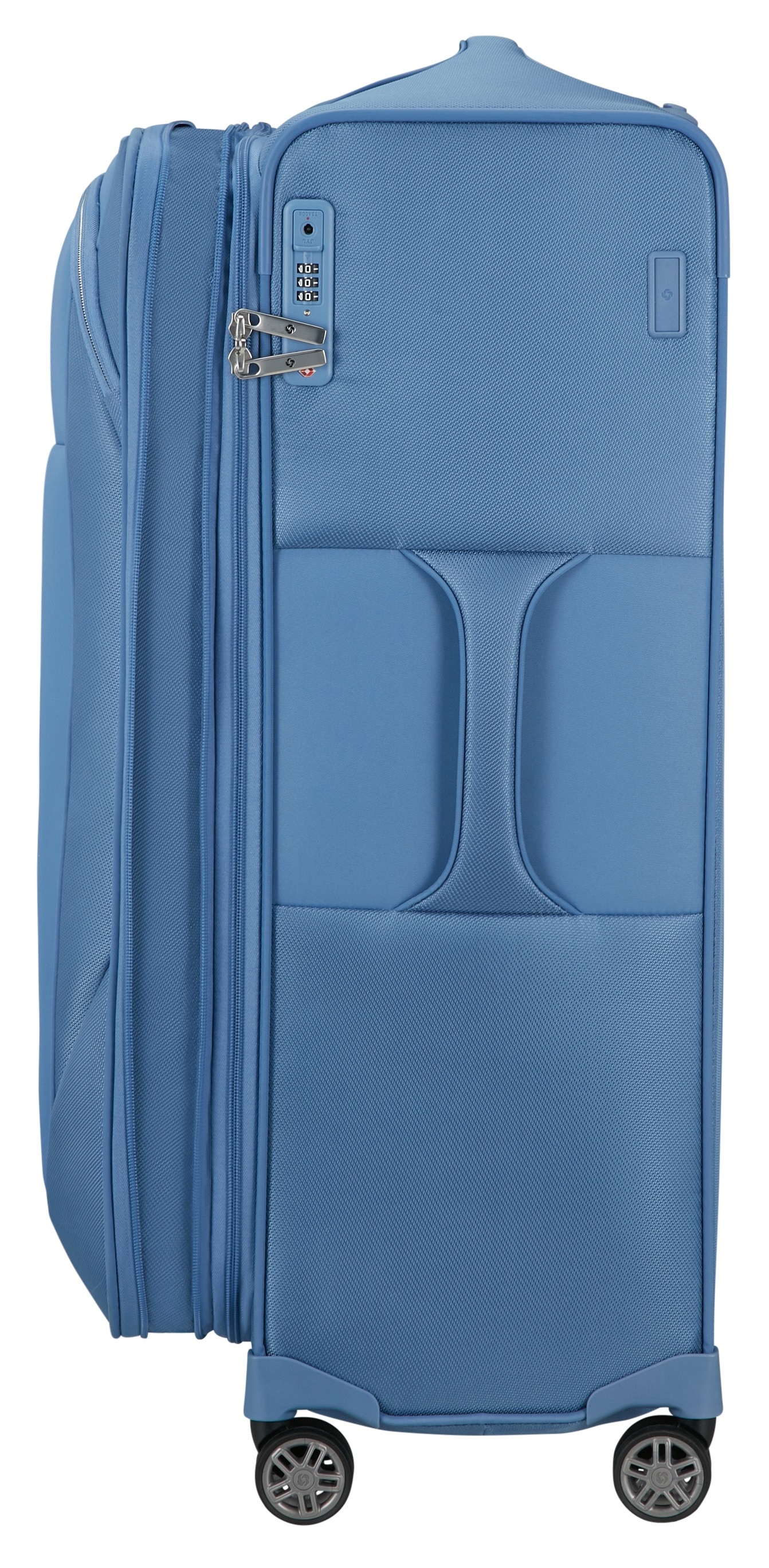 Samsonite Weichgepäck-Trolley »RE-LITE, verschiedene Größen und Farben«, (Set, 2 St., mit 2 Packwürfeln), 4 Rollen, Reisekoffer TSA-Schloss Stickerbogen Volumenerweiterung Laptopfach