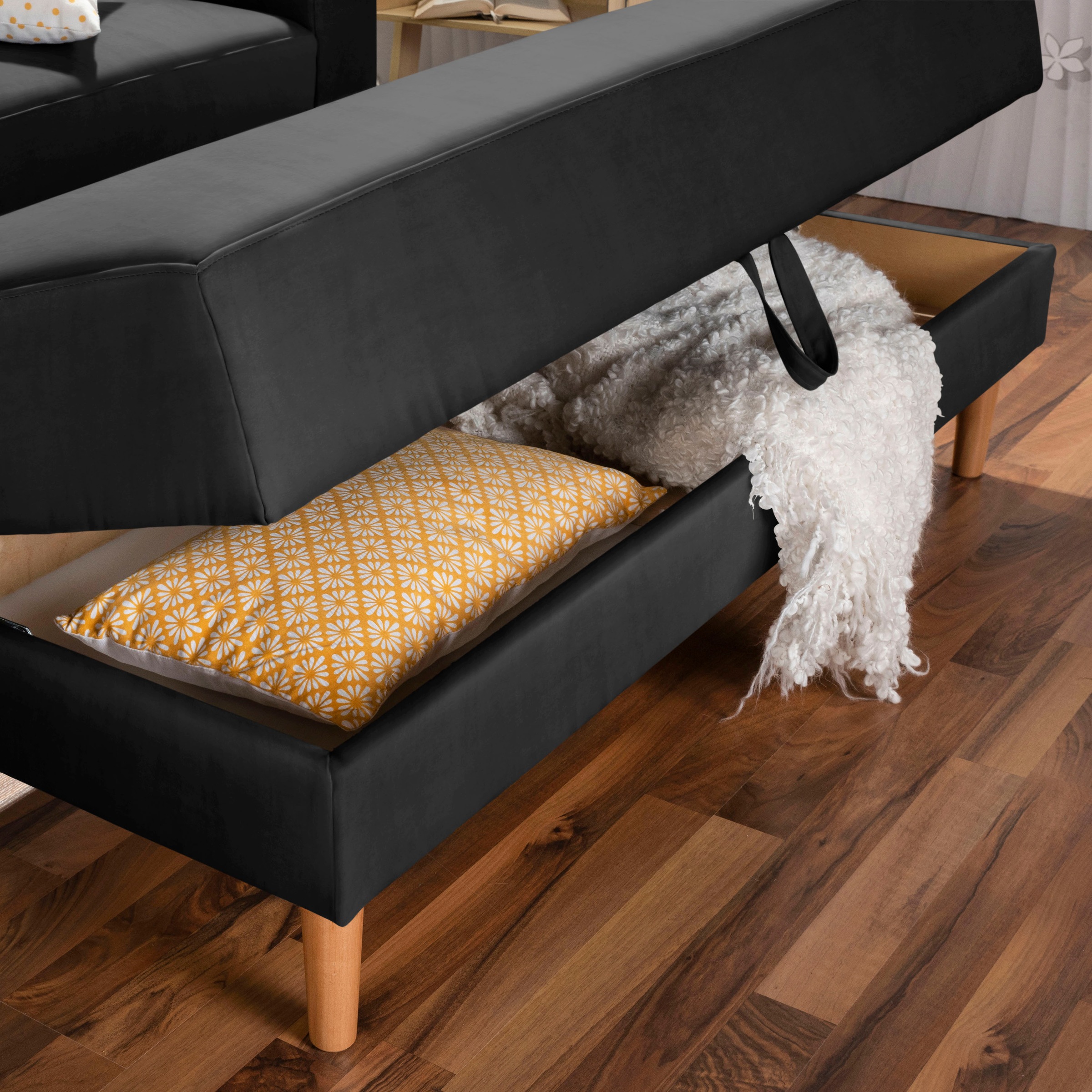 Max Winzer® Hocker »Just Chill«, mit Stauraum