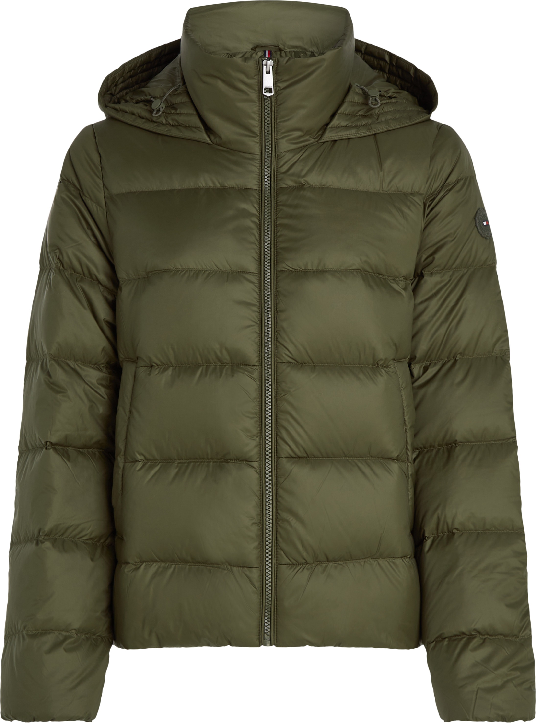 Tommy Hilfiger Steppjacke »LW DOWN CASUAL JACKET«, mit Kapuze, mit Logoprägung