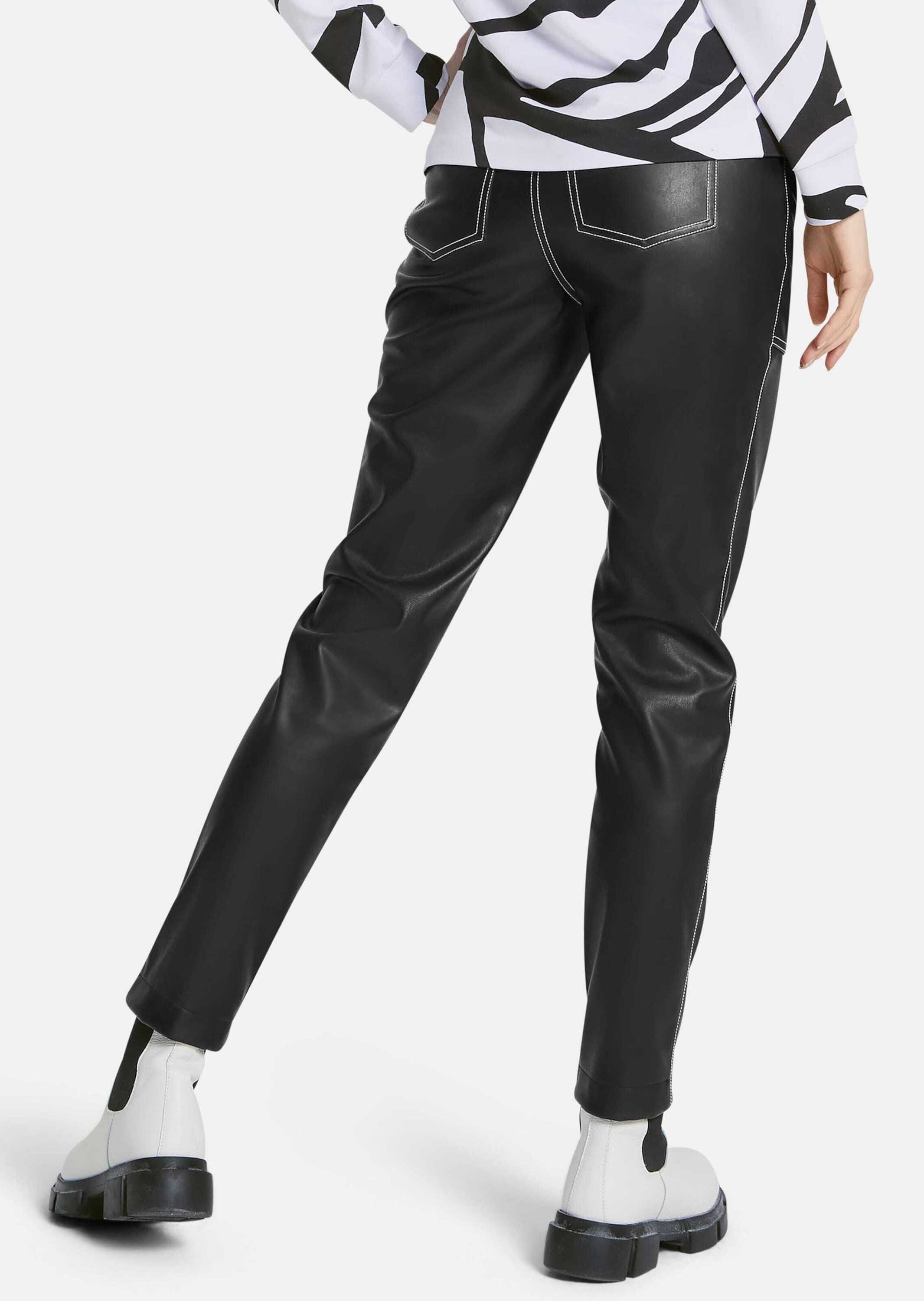 MADELEINE Stoffhose »Hose Kunstlederhose«