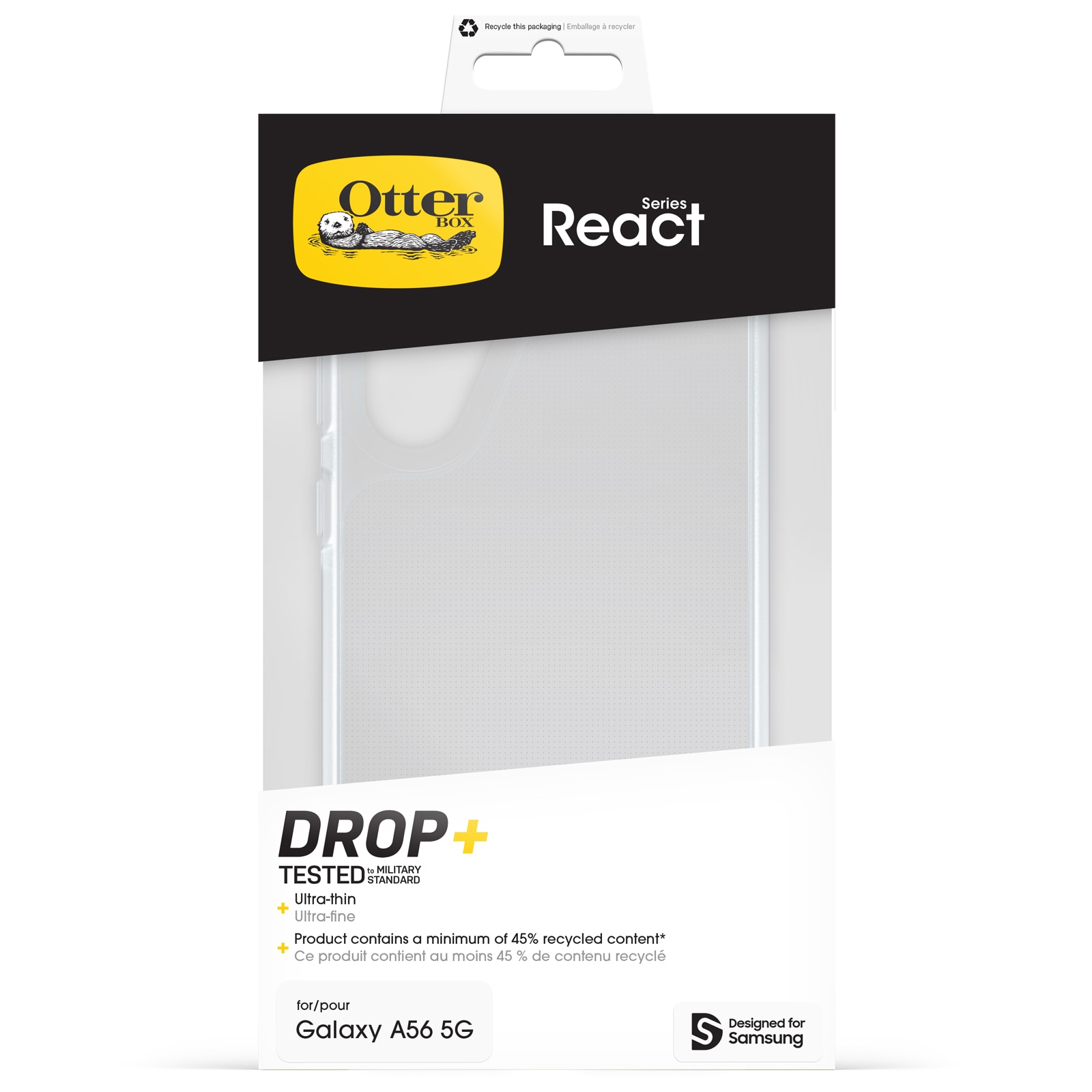 Otterbox Handyhülle »React Series für Samsung Galaxy A56«, Samsung Galaxy A56 5G, Backcover, Schutzhülle, Handyschutzhülle, Case, Schutzcase, stoßfest