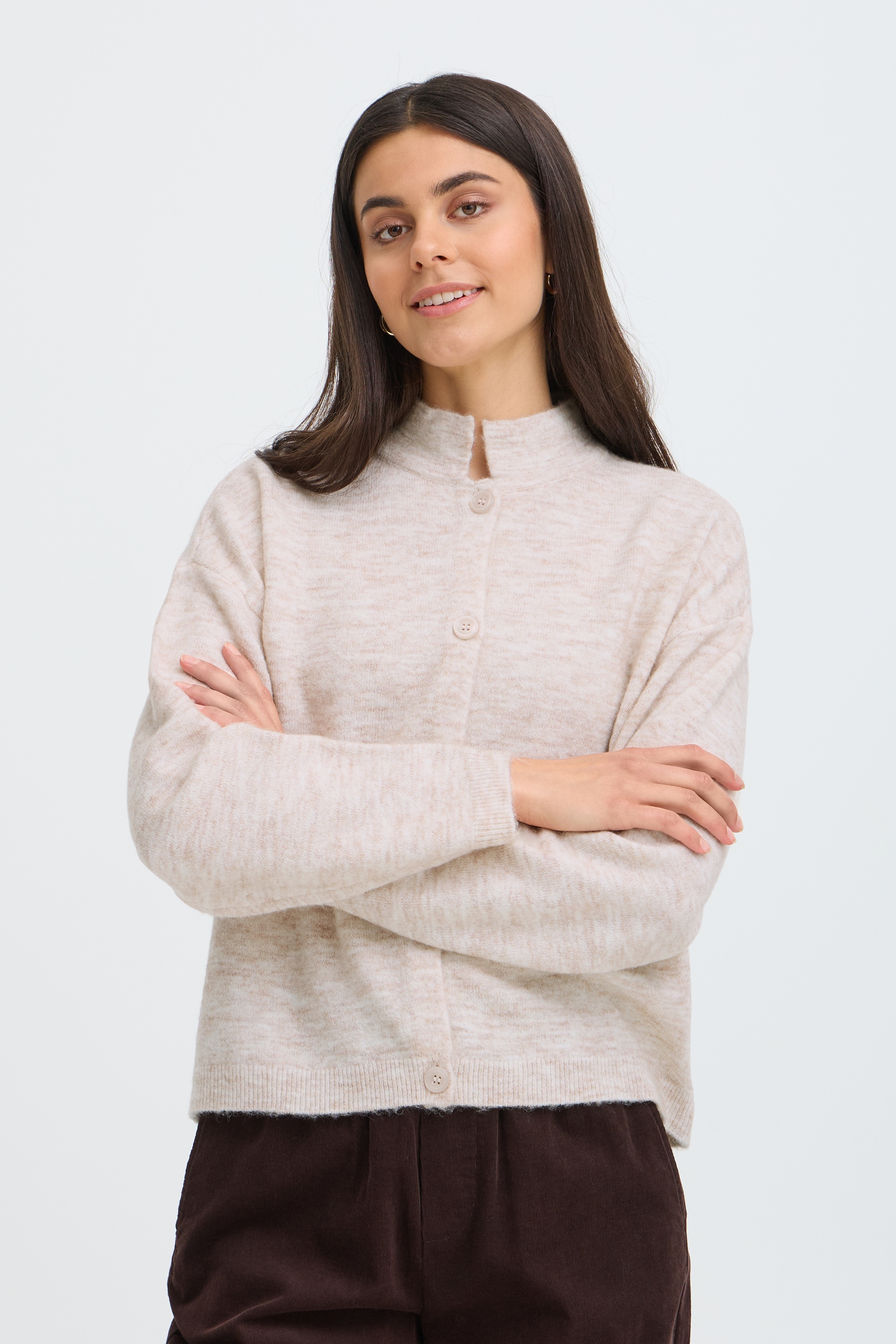 fransa Strickjacke »Damen Strick-Cardigan langarm FRSANNY«