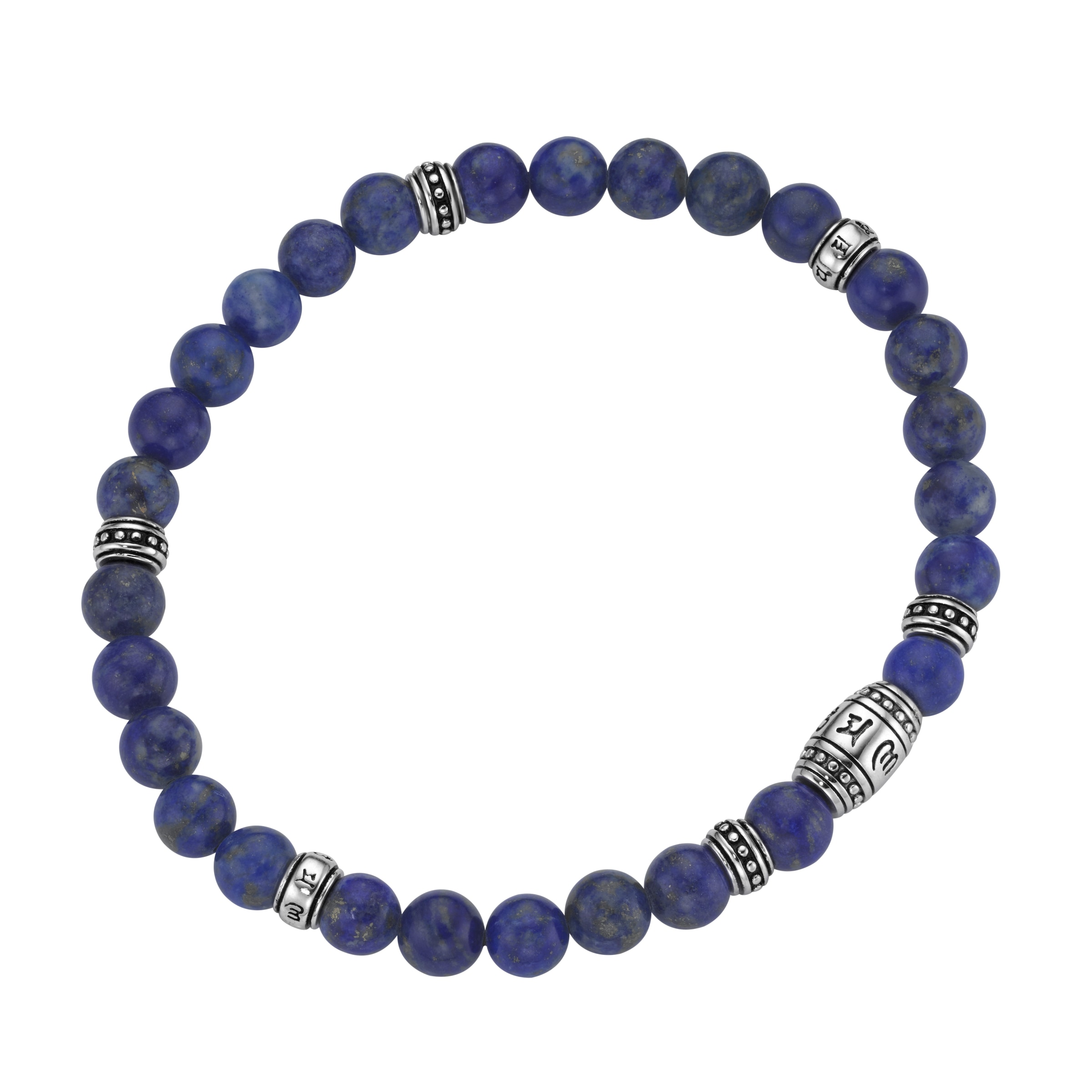 GIORGIO MARTELLO MILANO Armband »Armband mit Lapis-Kugeln, Silber 925«