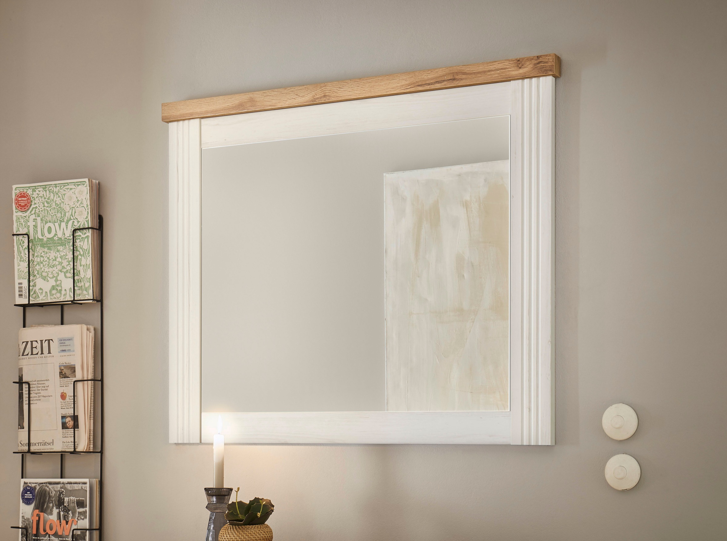 Home affaire Wandspiegel »WESTMINSTER BESTSELLER!«, (Breite ca. 90 cm), im romantischen Landhausstil