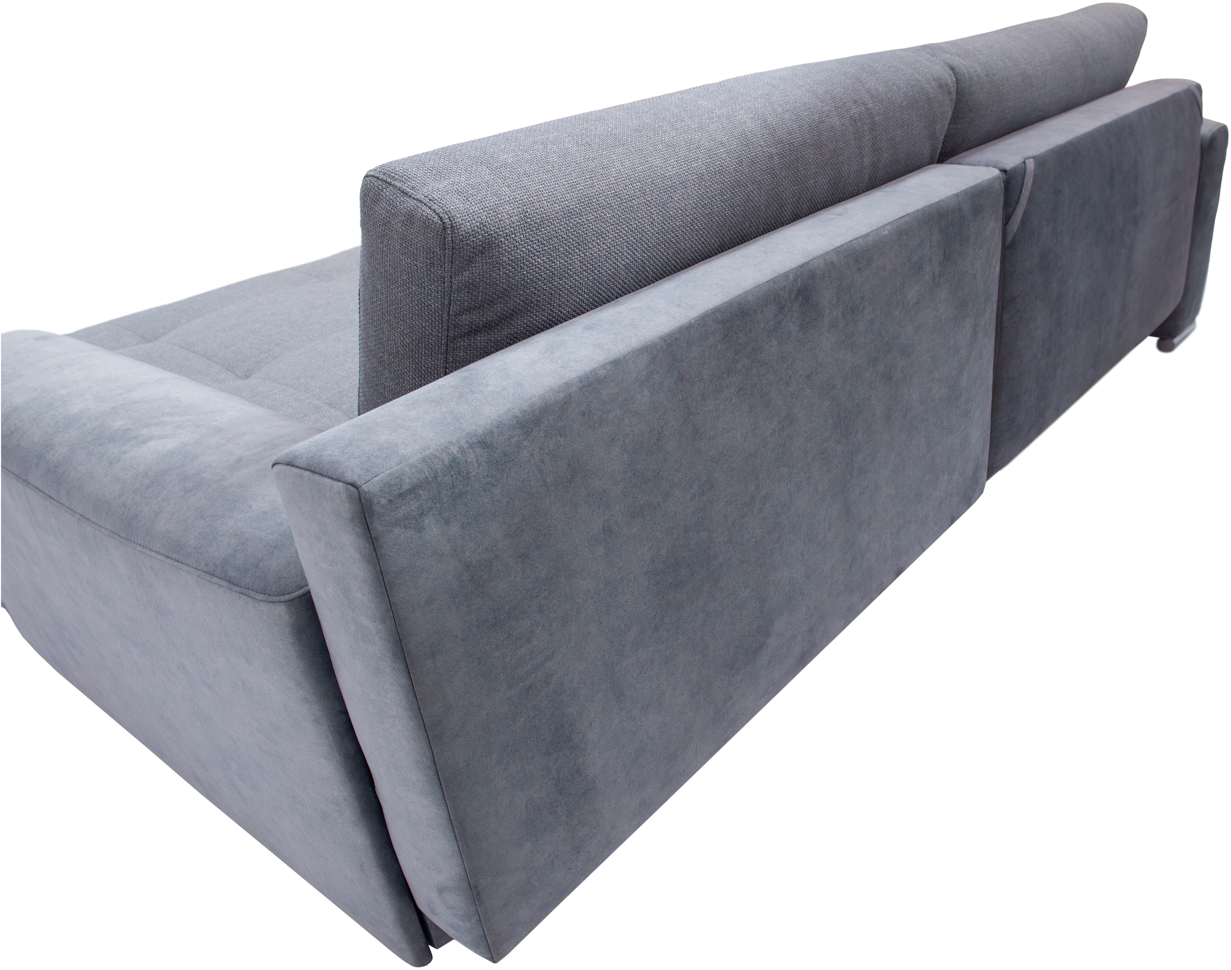 exxpo - sofa fashion Ecksofa »Larnaca, inkl. Bettfunktion und Bettkasten, bequem und komfortabel,«, mit extrabreiten Rückenkissen und 2 Zierkissen
