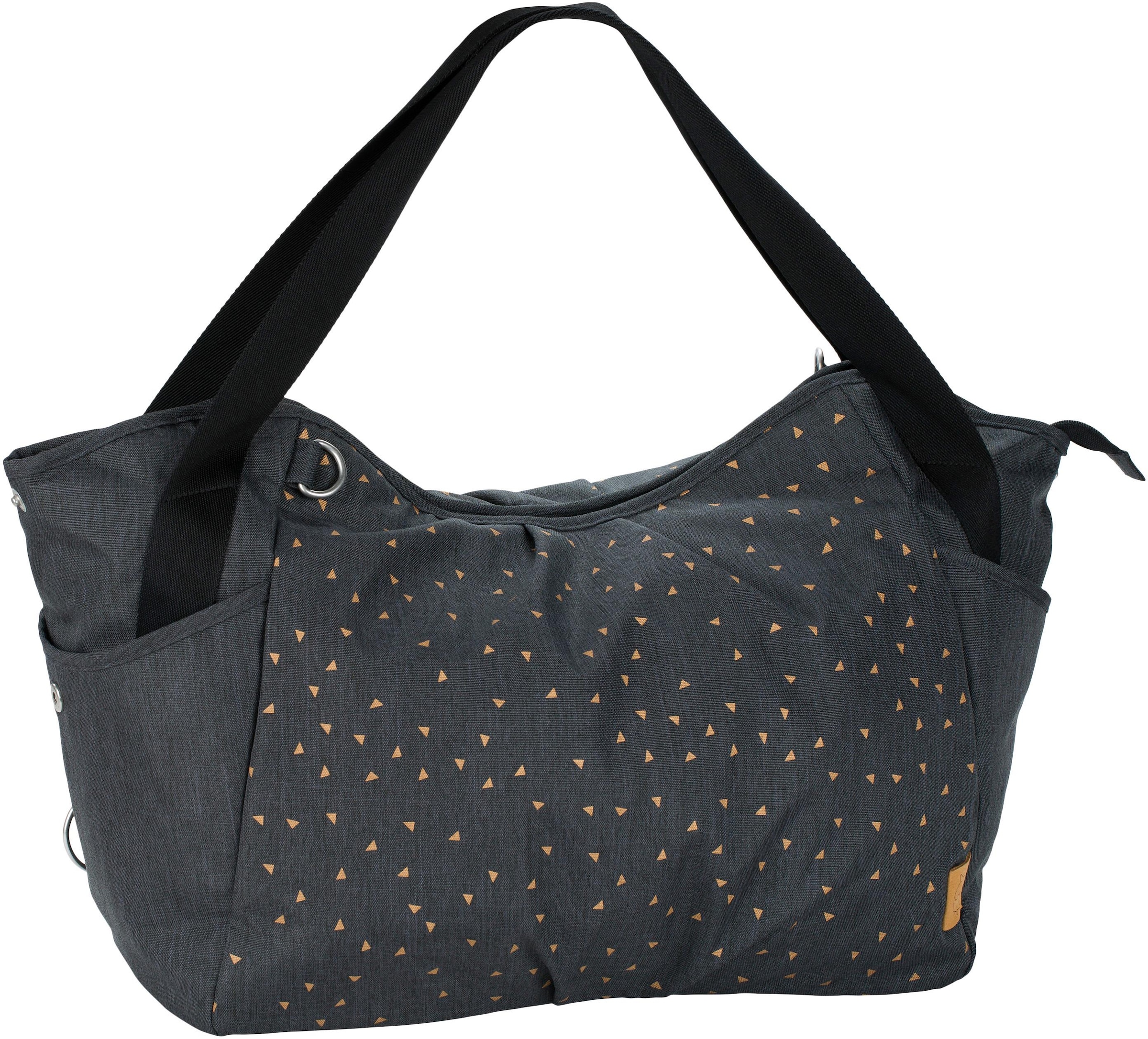 LÄSSIG Wickeltasche »Casual, Twin Bag Triangle, Dark Grey«, mit  Rucksackfunktion und Wickelunterlage; PETA-approved vegan bei OTTO