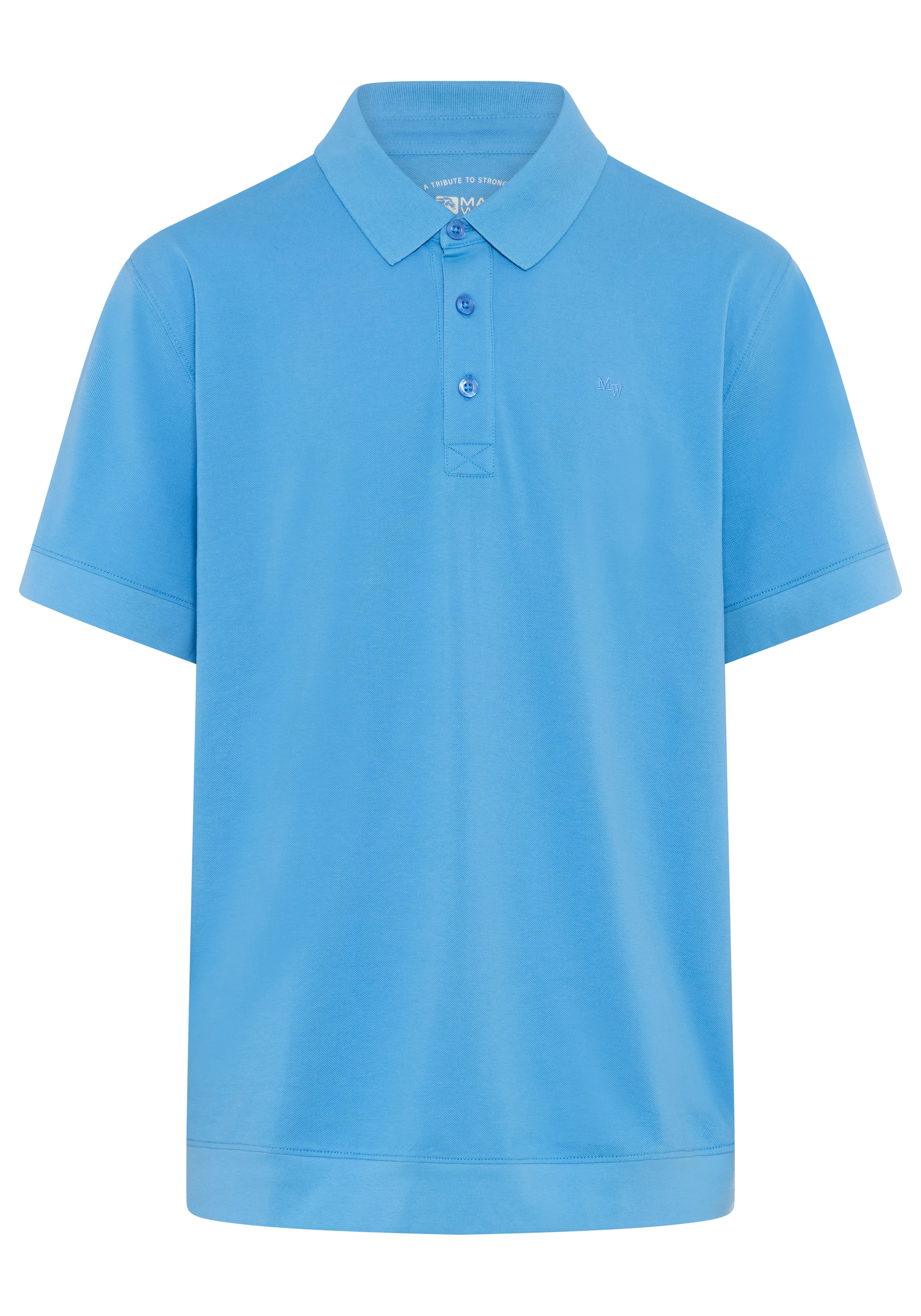 Man's World Plus Poloshirt »auch in Grosse Größen bis Gr. 7XL Bauch-Fit« Regular Fit Passform, Kurzarm, unifarben, aus Piqué-Material