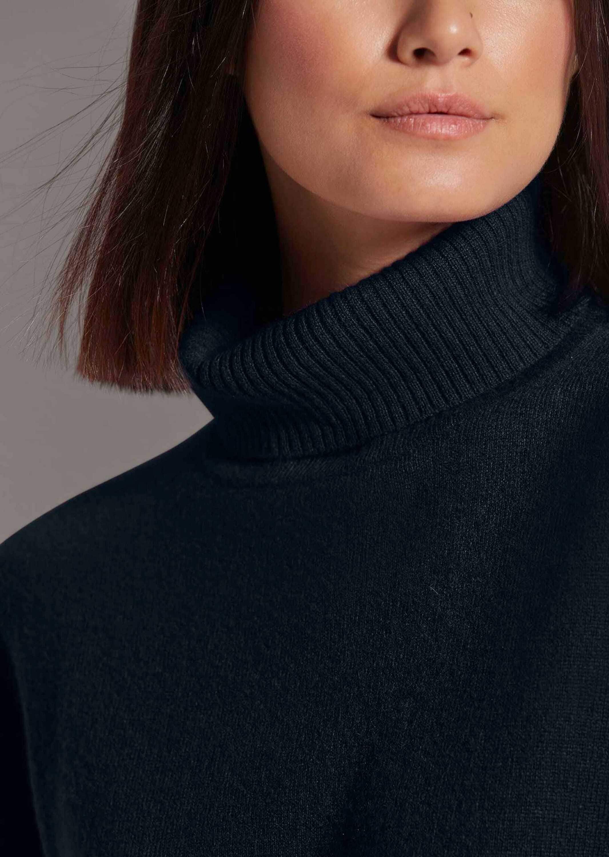 MADELEINE Longpullover »Pullover Kaschmirpullover mit Rollkragen«