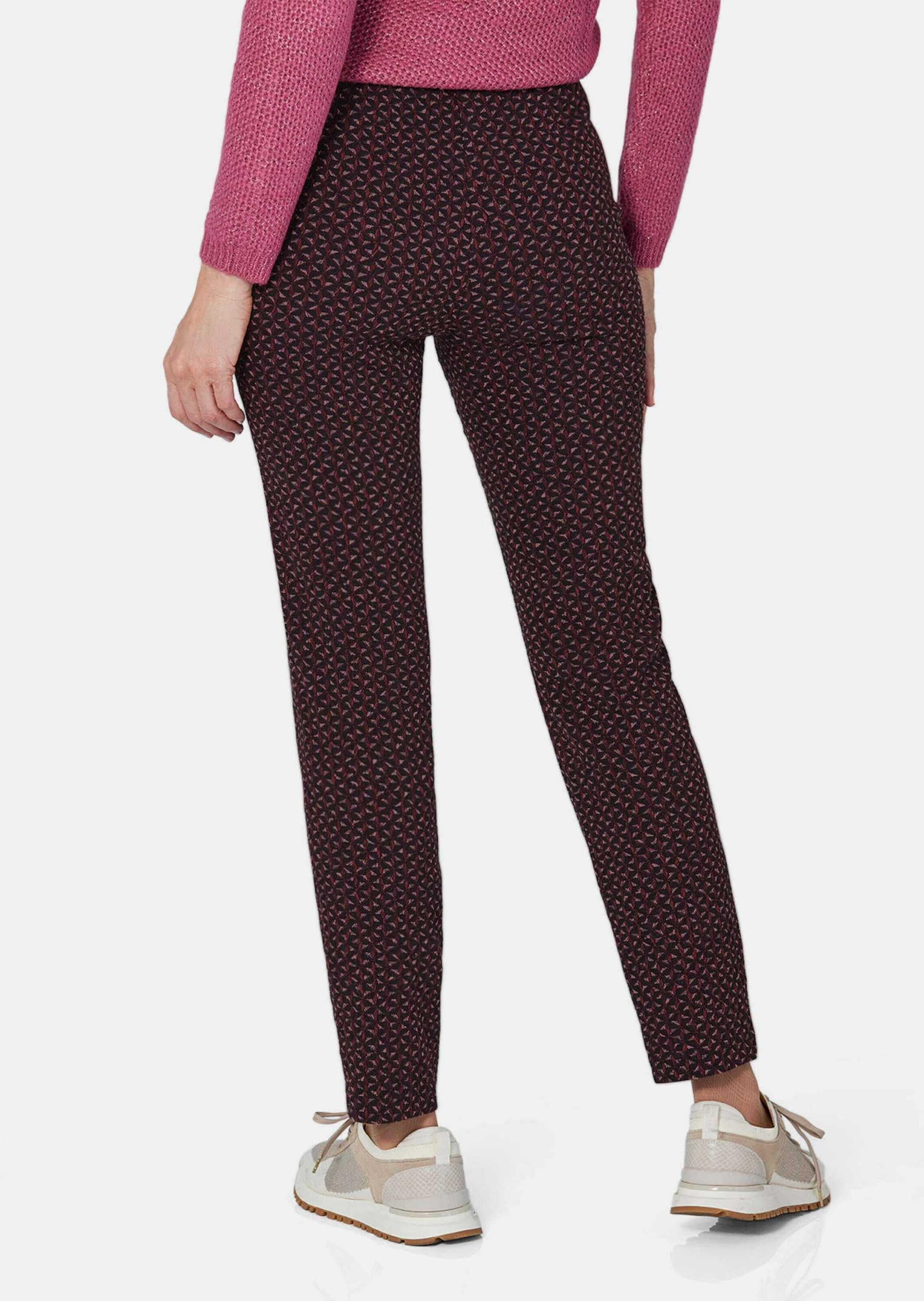 GOLDNER 2-in-1-Hose »Kurzgröße Druckhose LOUISA mit Jacquard-Muster«