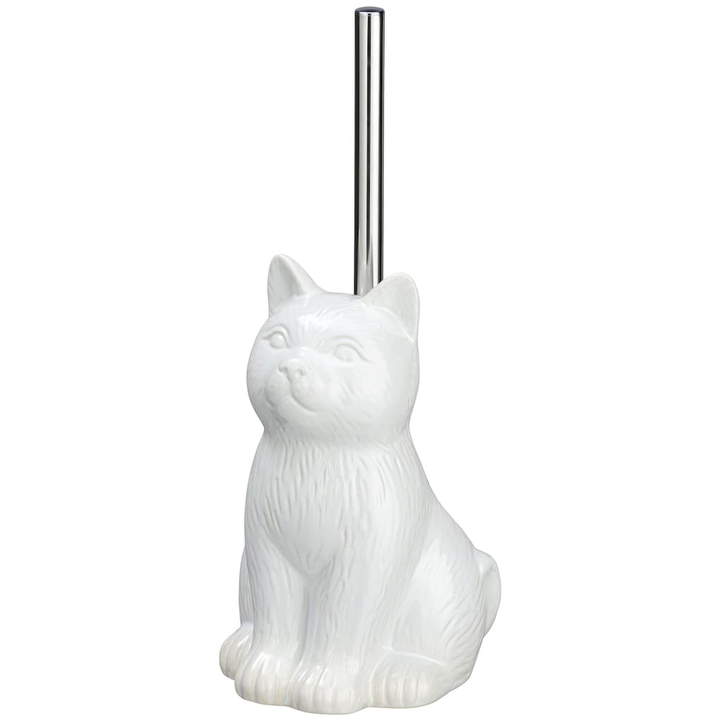 WENKO WC-Garnitur »Cat Weiß«, 1 St., aus Keramik