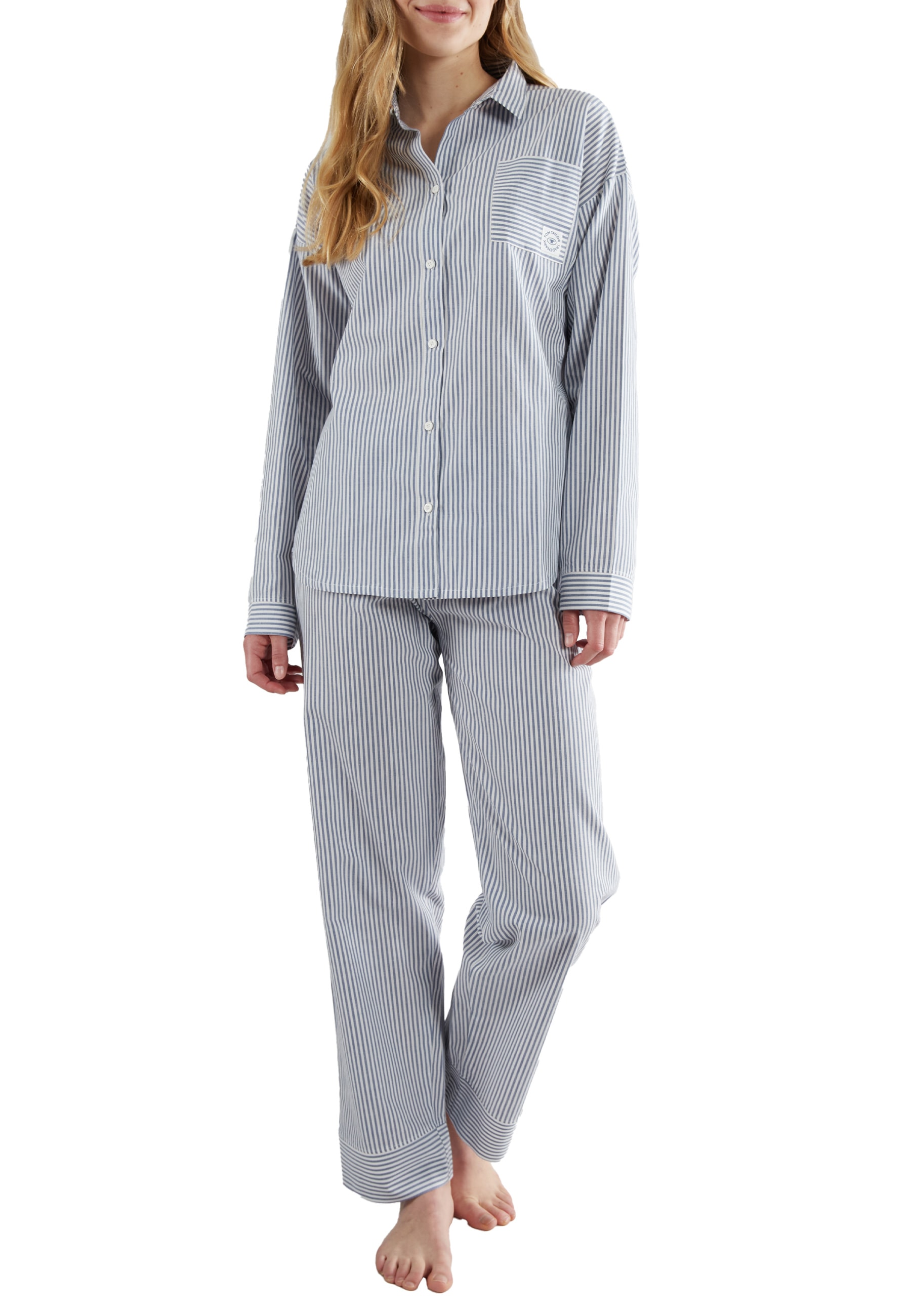 TOM TAILOR Pyjama, (2 tlg.), mit klassichem Schnitt