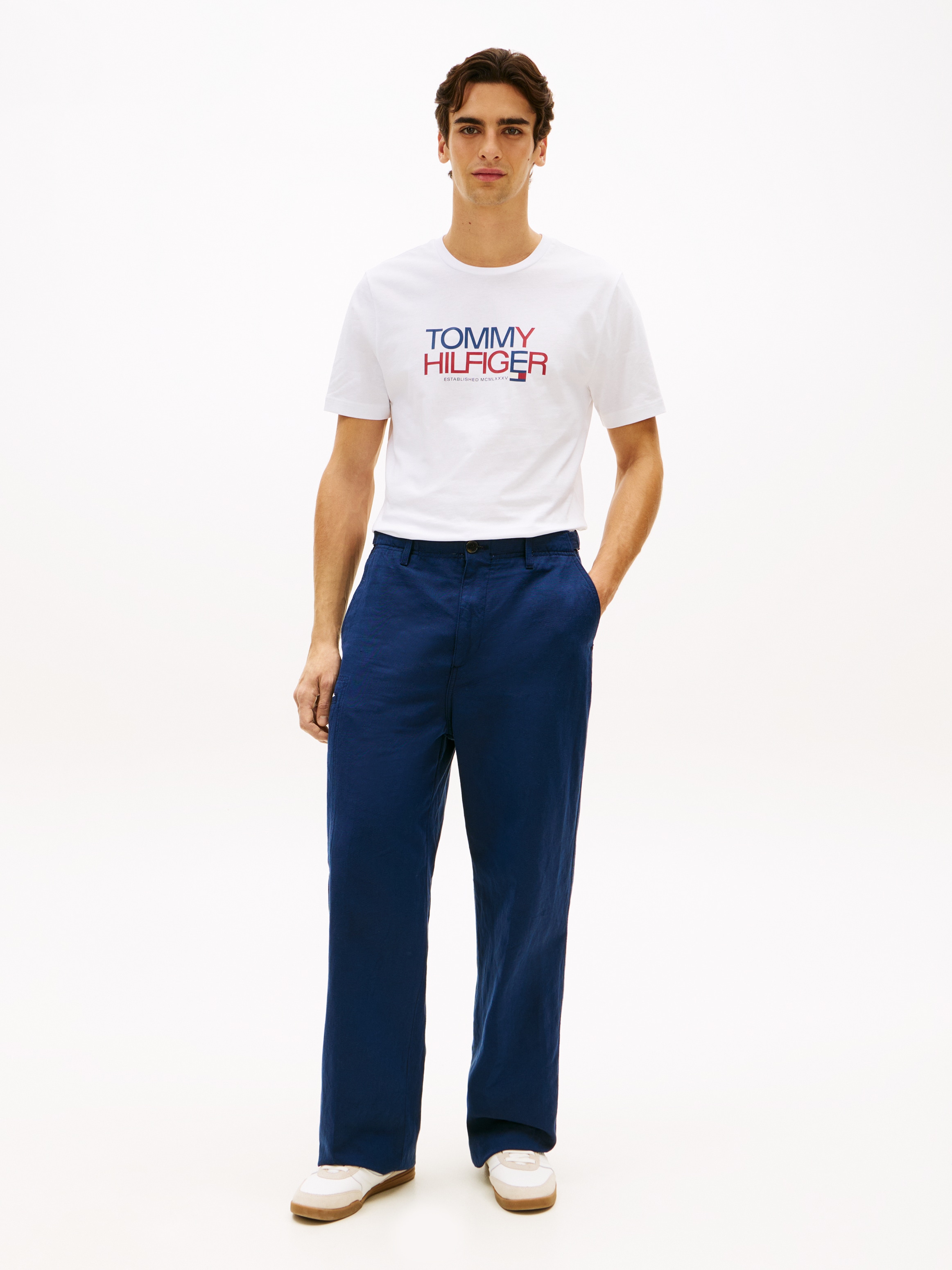 Tommy Hilfiger T-Shirt »BRAND LOVE BIG TEXT« Regular fit mit Rundhalsausschnitt