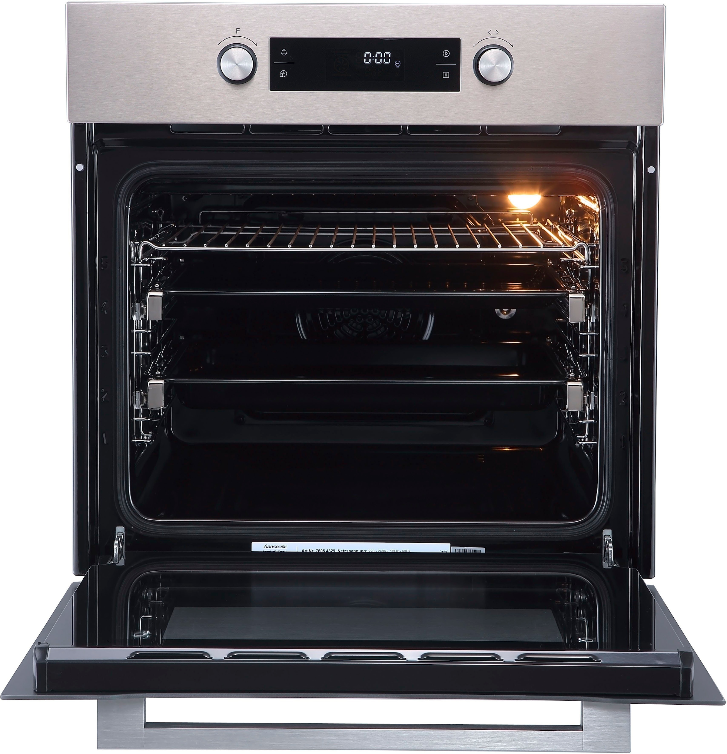 Hanseatic Backofen-Set »65M90E3-E11B200«, mit 2-fach-Teleskopauszug