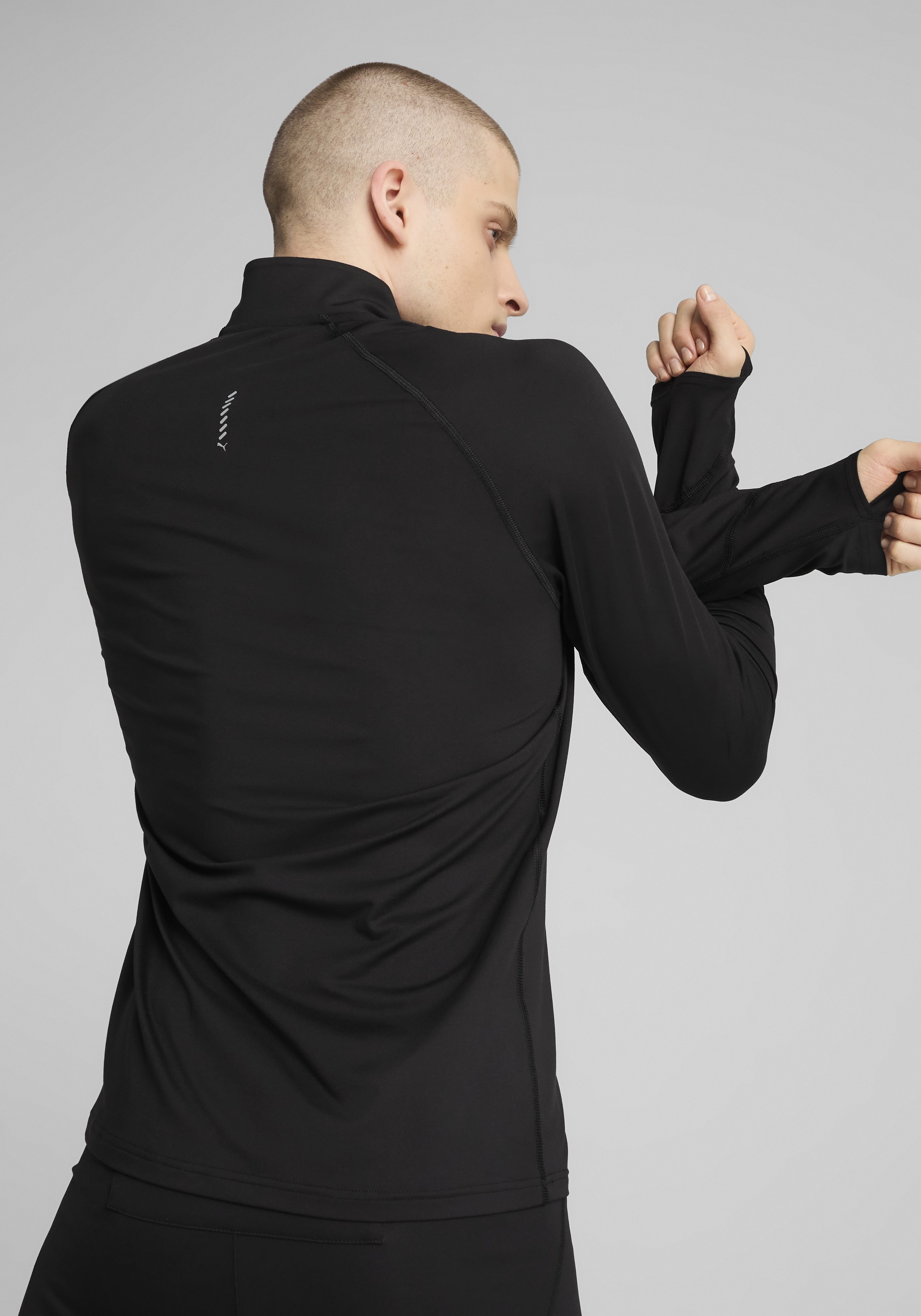 PUMA Laufshirt »M RUN VELOCITY CLOUDSPUN 14 ZIP« Regular Fit, mit 1/4 Reißverschluss, mit DryCELL-Technologie