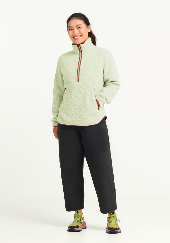 Jack Wolfskin Fleecepullover »LITE CURL HZ W«, mit hohem Kragen, aus Polyester
