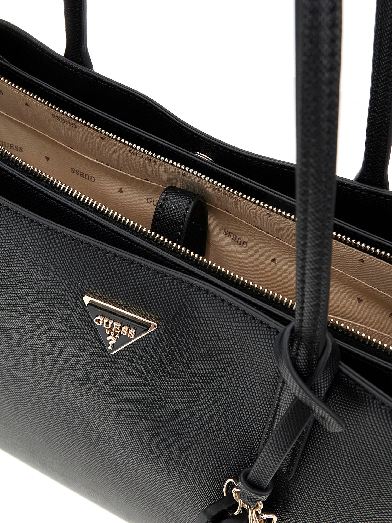 Guess Shopper »NOELLE II TECH TOTE« Damen Umhängetasche, Schultertasche mit abnehmbarem Anhänger