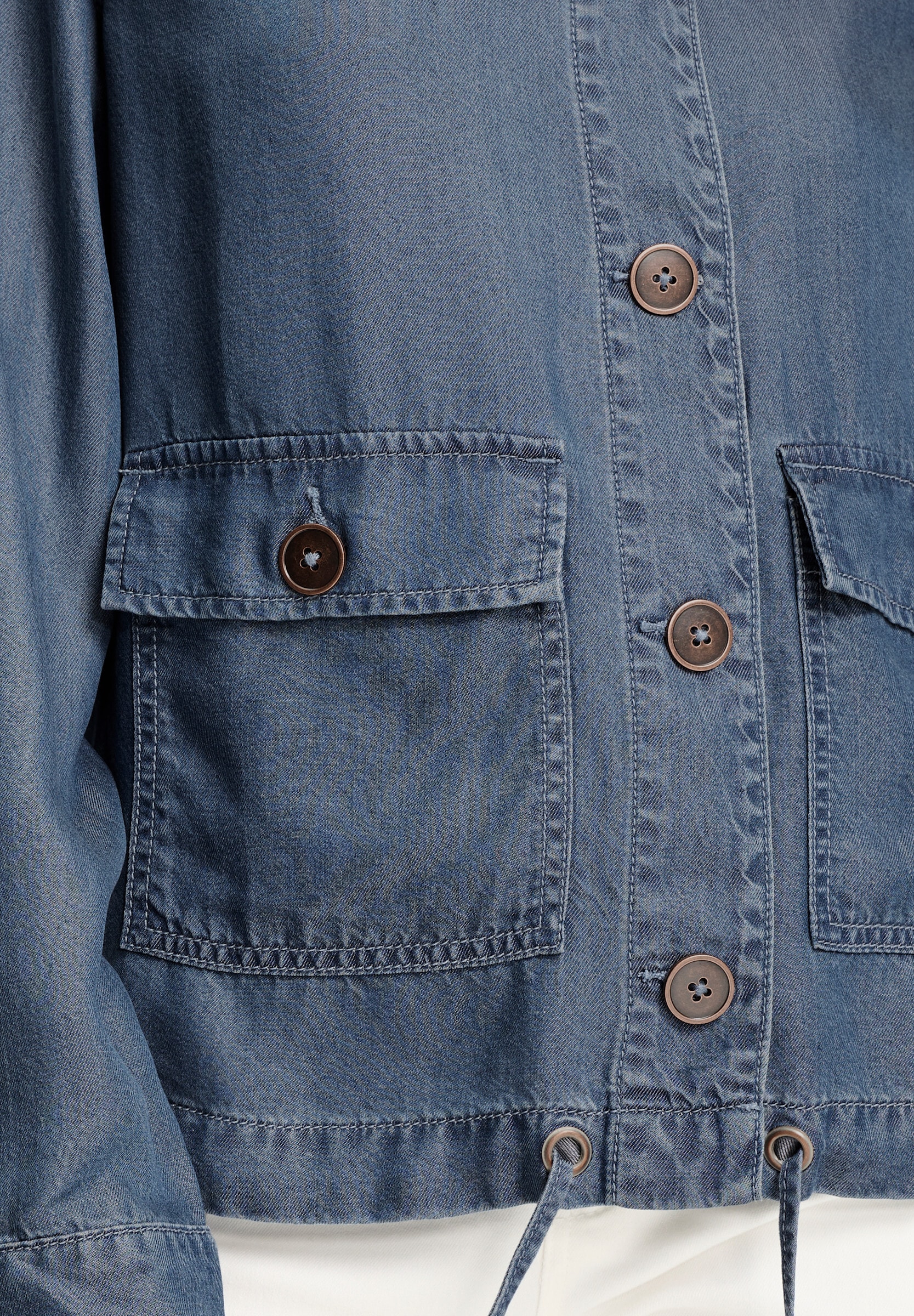 heine Kurzblazer »Lyocell-Jacke Freizeitjacke mit Cargo-Taschen«