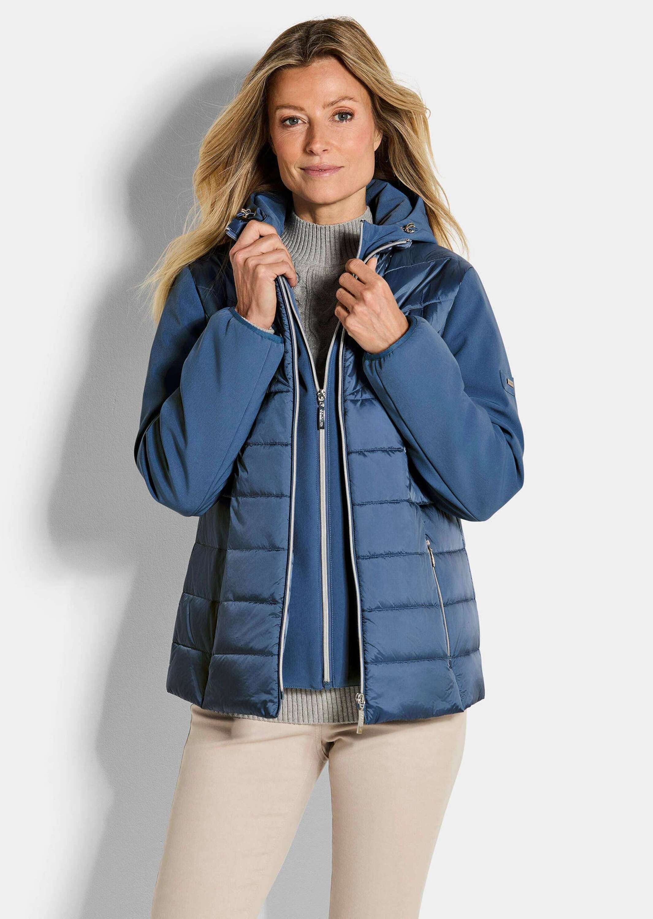 GOLDNER Kurzjacke »Steppjacke mit Ärmeln aus Softshell«