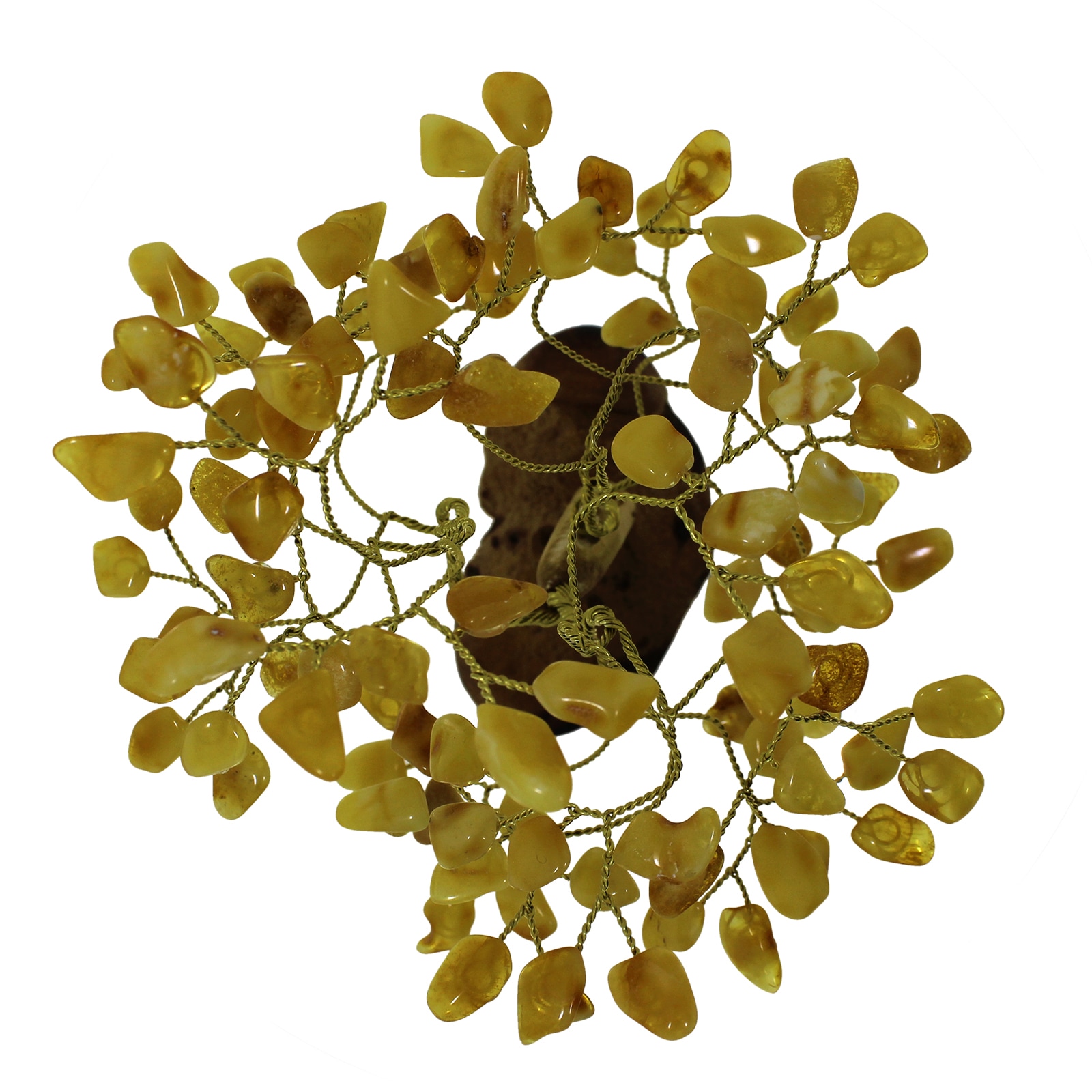 OSTSEE-SCHMUCK Dekobaum »- 13 cm, 108 Bernsteine - Bernstein -,«