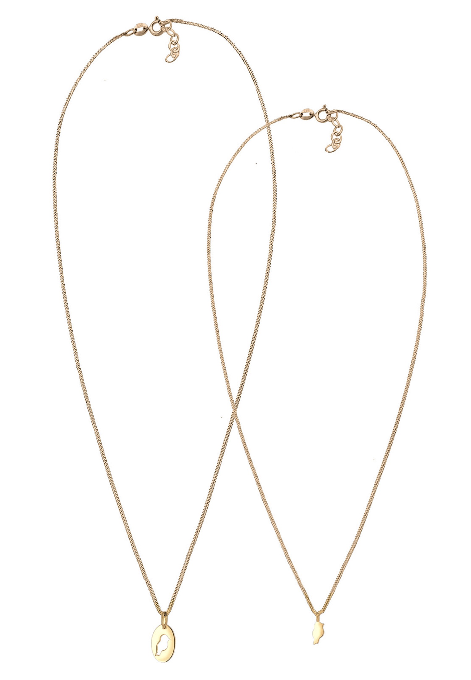 Elli Ketten-Set »Halskette Mutter Kind Vogel Symbol 925 Sterling Silver«