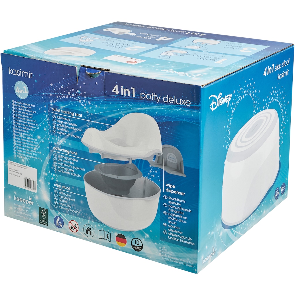 keeeper Toilettentrainer »kasimir babytopf deluxe 4in1, mickey cloudy blue«, Made in Europe, FSC® - schützt Wald - weltweit