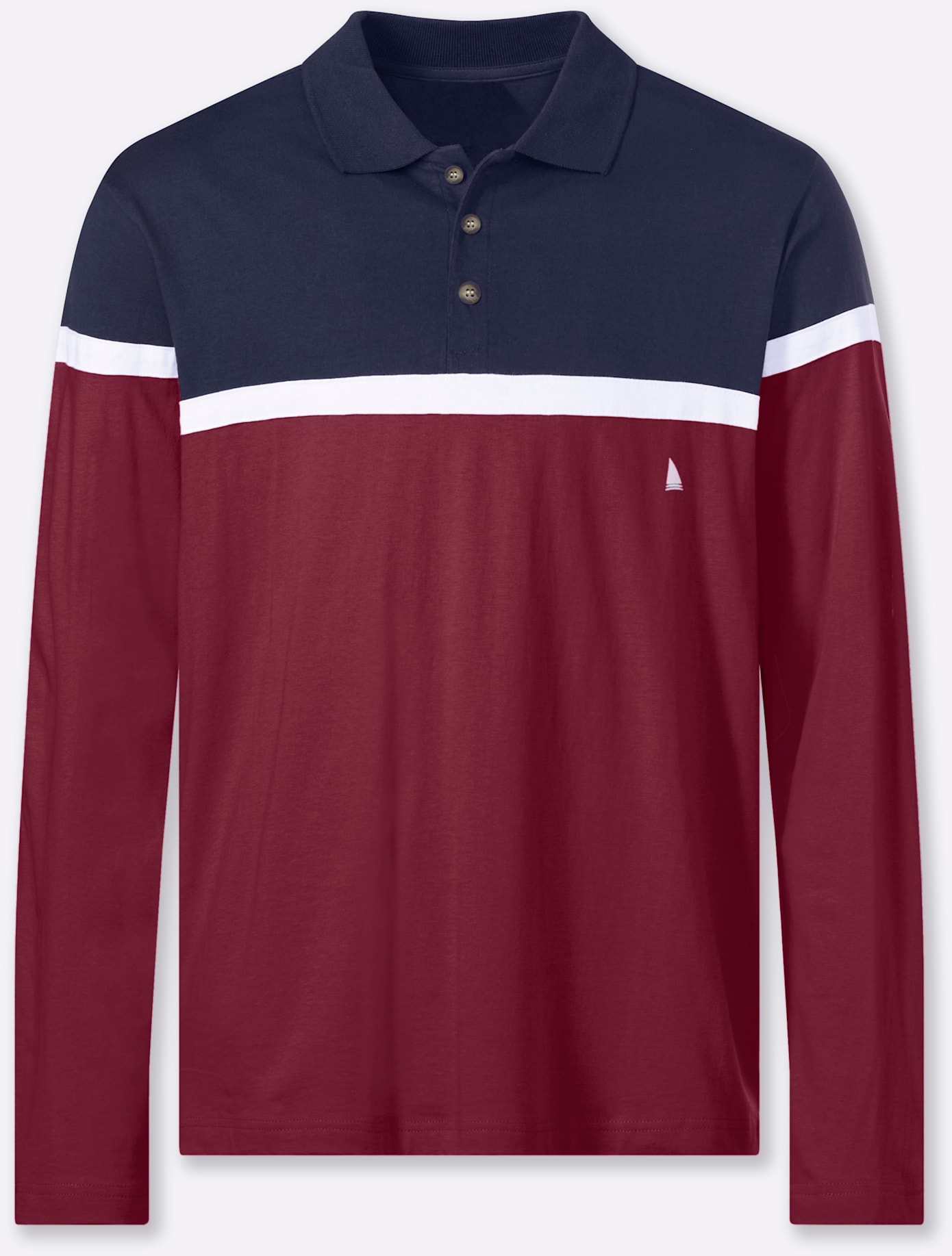 Catamaran Langarmshirt »Langarm-Poloshirt« 1 tlg.