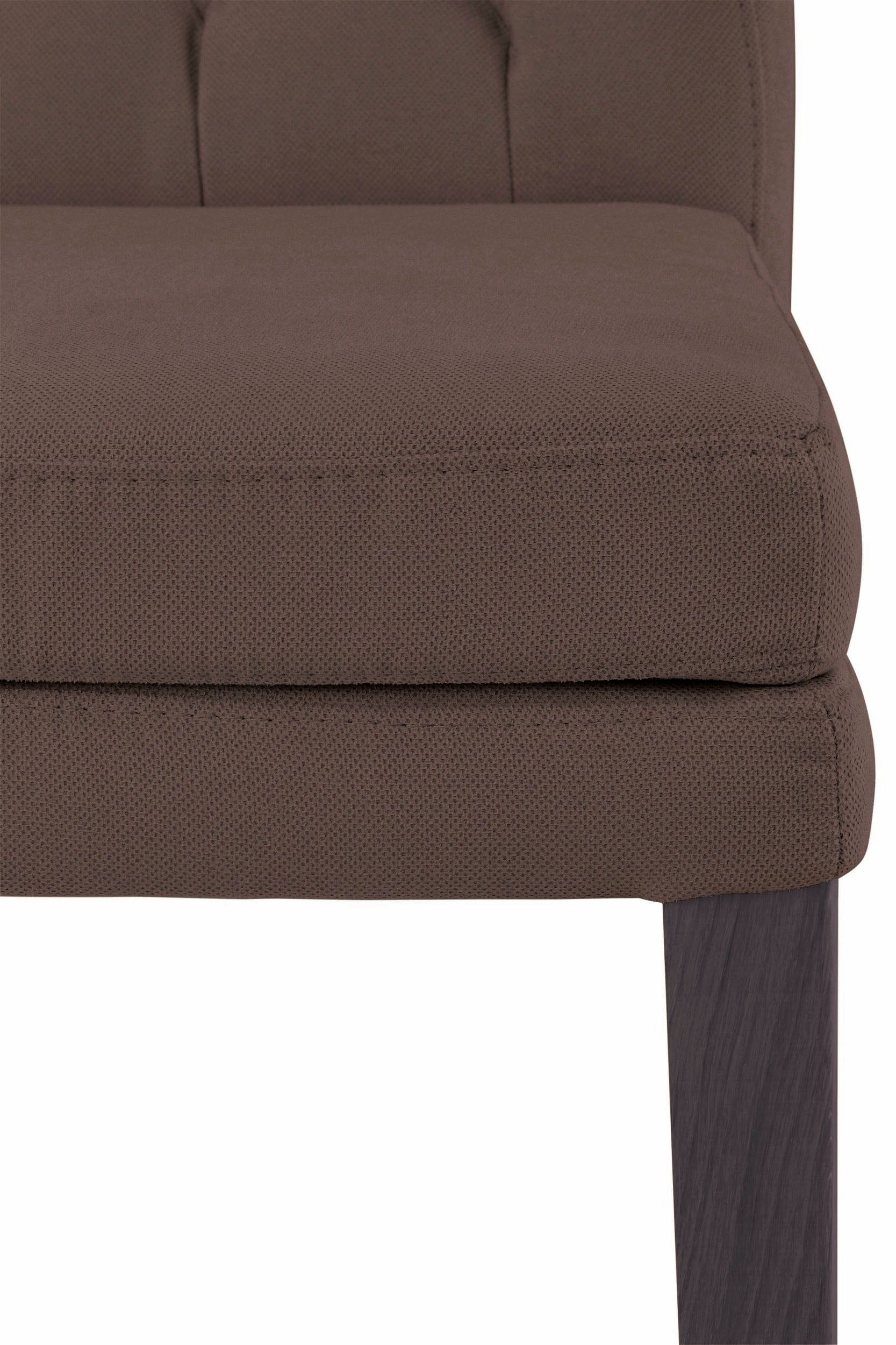 Home affaire 4-Fußstuhl »Colorado«, (Set), 4 St., Luxus-Microfaser, Beine aus Buche, wengefarben lackiert, Im 2er, 4er oder 6er-Set