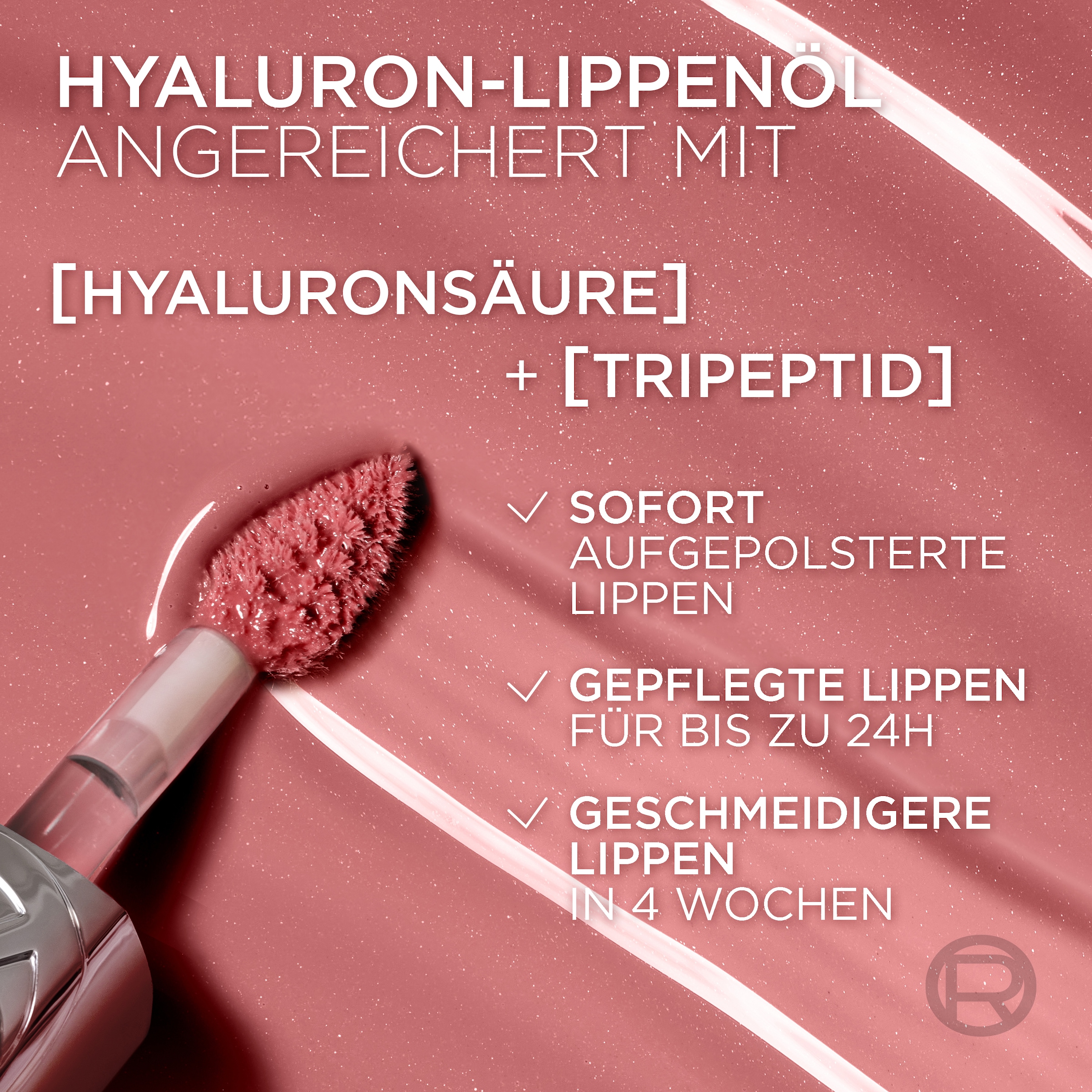 L'ORÉAL PARIS Lipgloss »L'Oréal Paris Plump Ambition Hyaluron Lip Oil«, mit Hyaluron