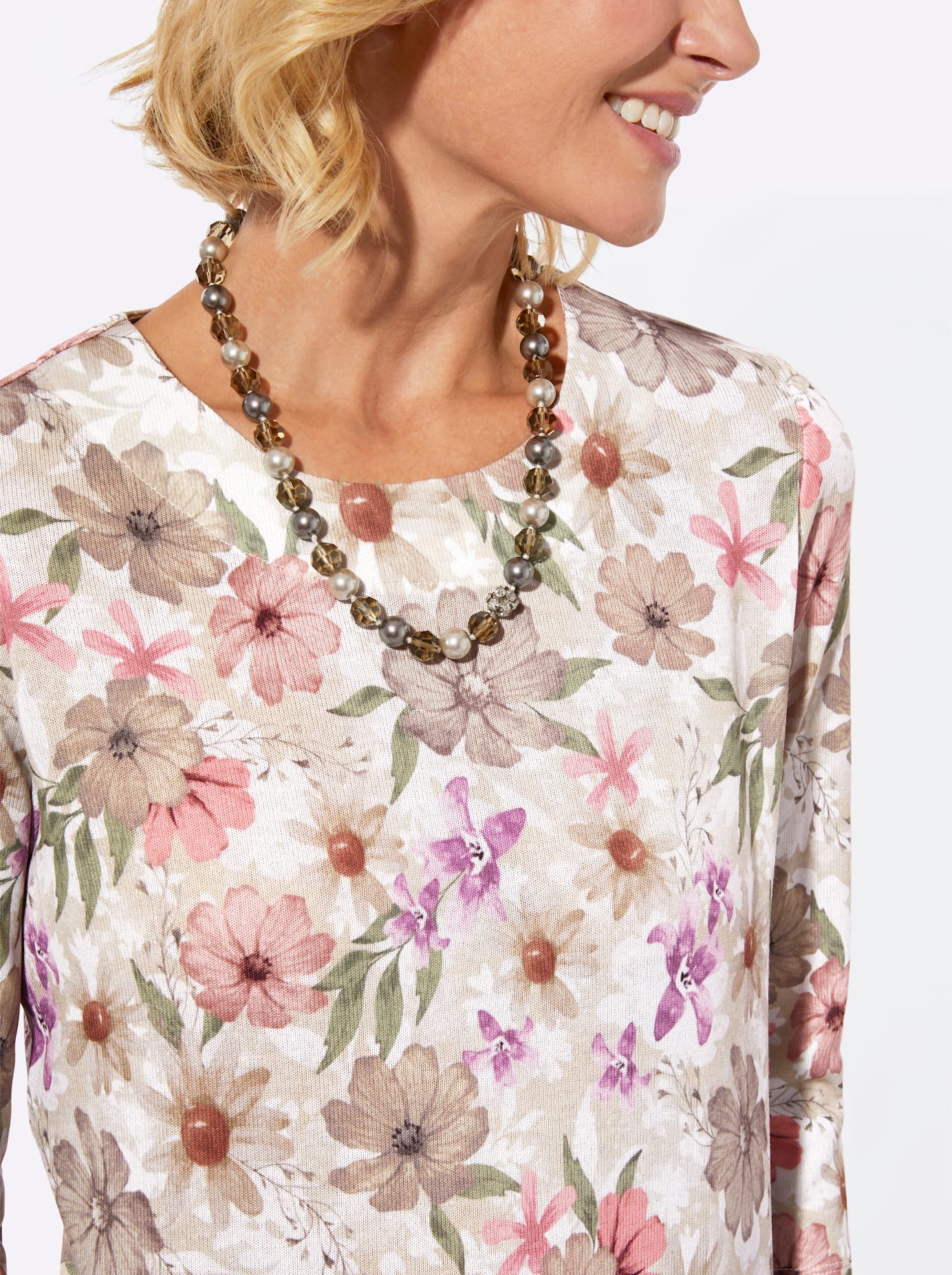 Classic 3/4-Arm-Shirt »Rundhals-Shirt« 1 tlg. tlg.