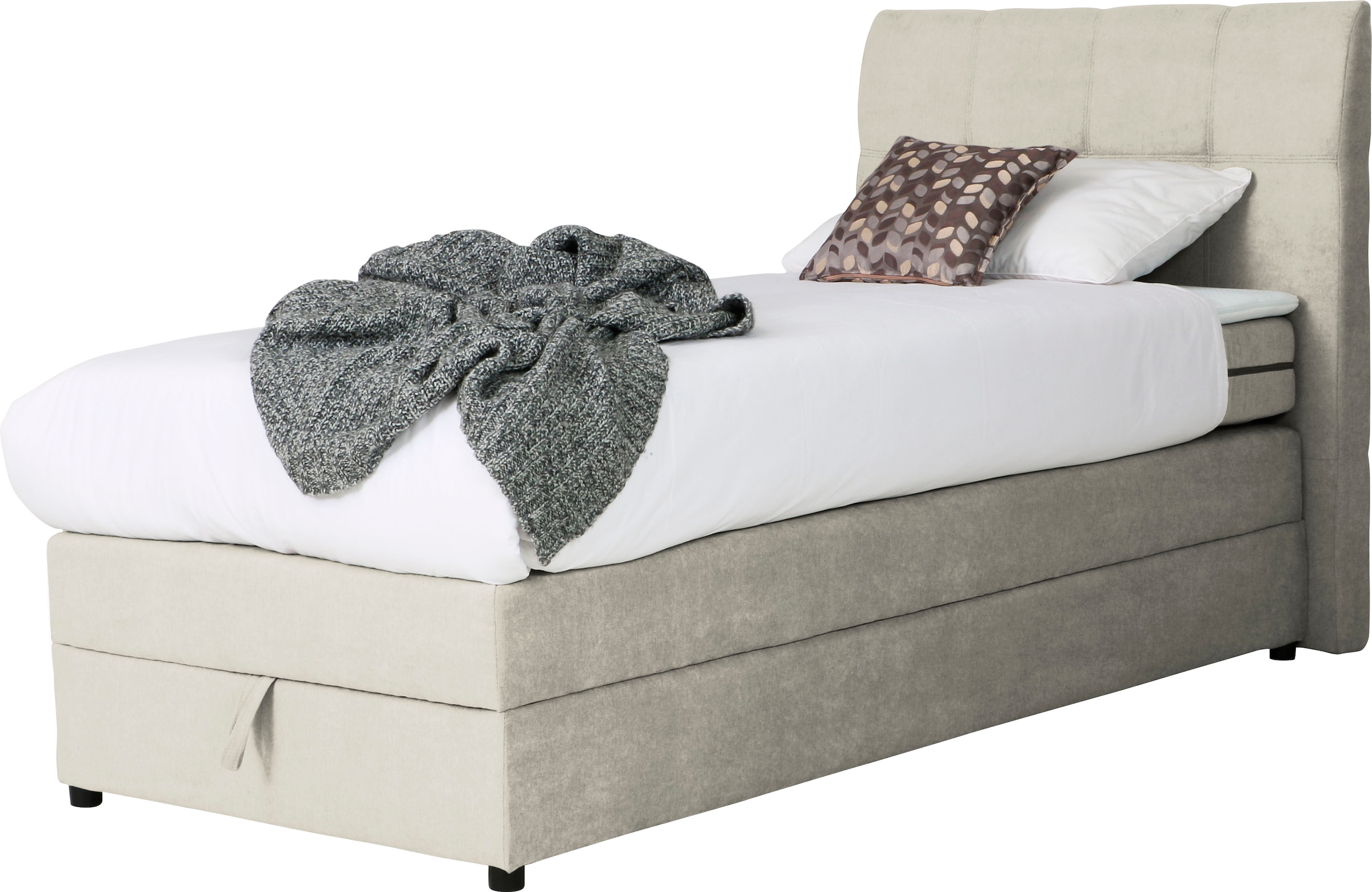 Home affaire Boxspringbett »Finja« besonders komfortable Liegehöhe, mit praktischem Bettkasten