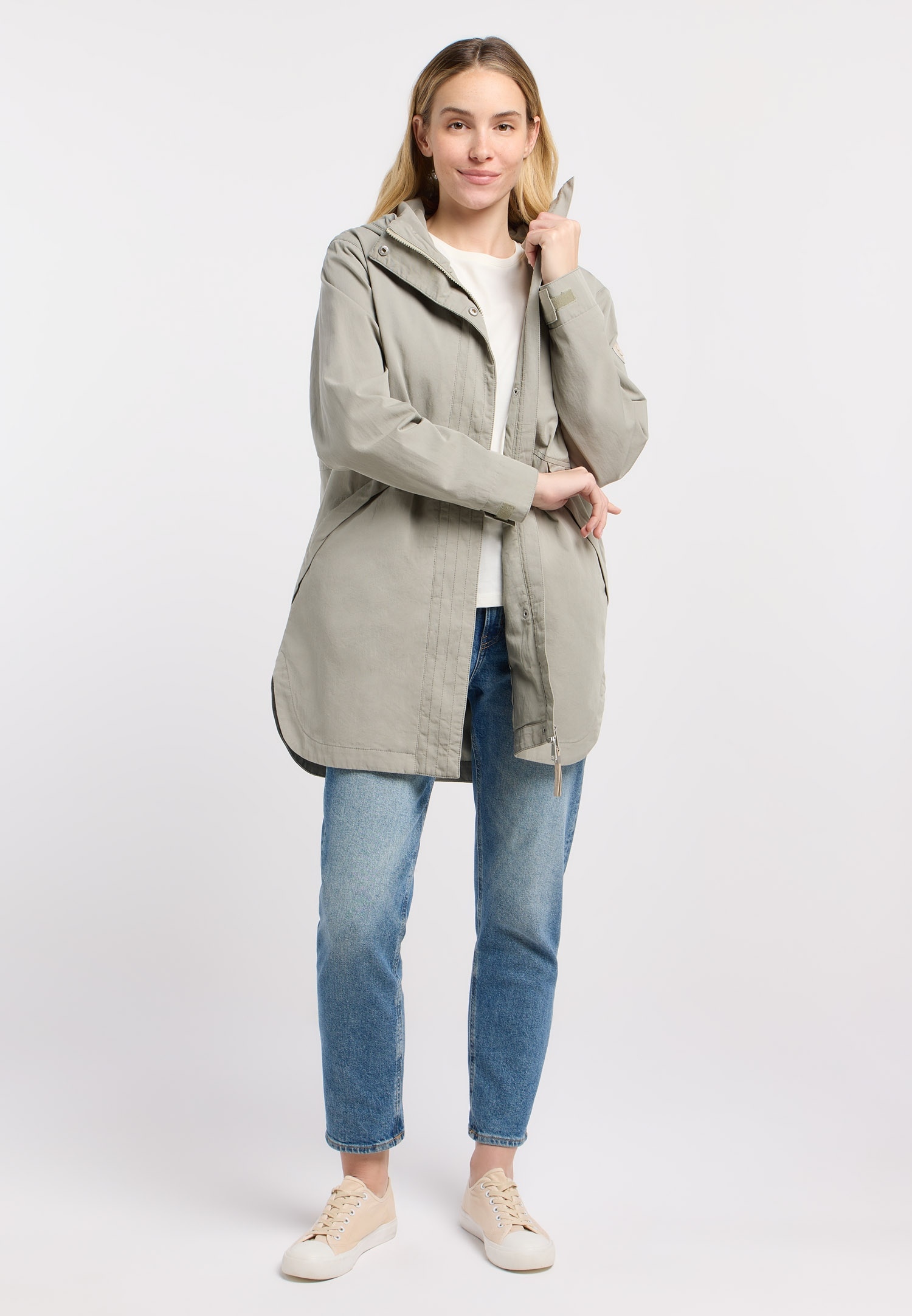 Ragwear Parka »LAMYJA B« 2 Stk. tlg. mit Kapuze Baumwollmix mit Antistatic-Finish und coolem Key-Chain