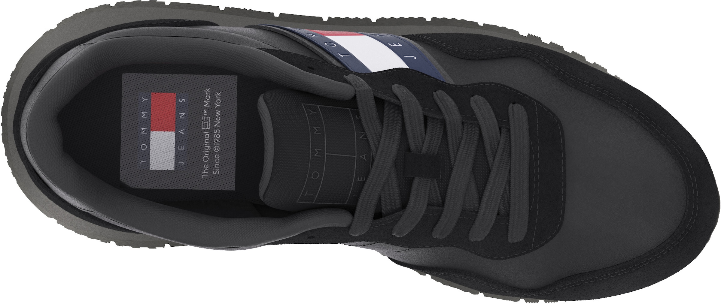 Tommy Jeans Sneaker »TJM MODERN RUNNER«, Freizeitschuh, Halbschuh, Schnürschuh mit seitlicher Logoflagge