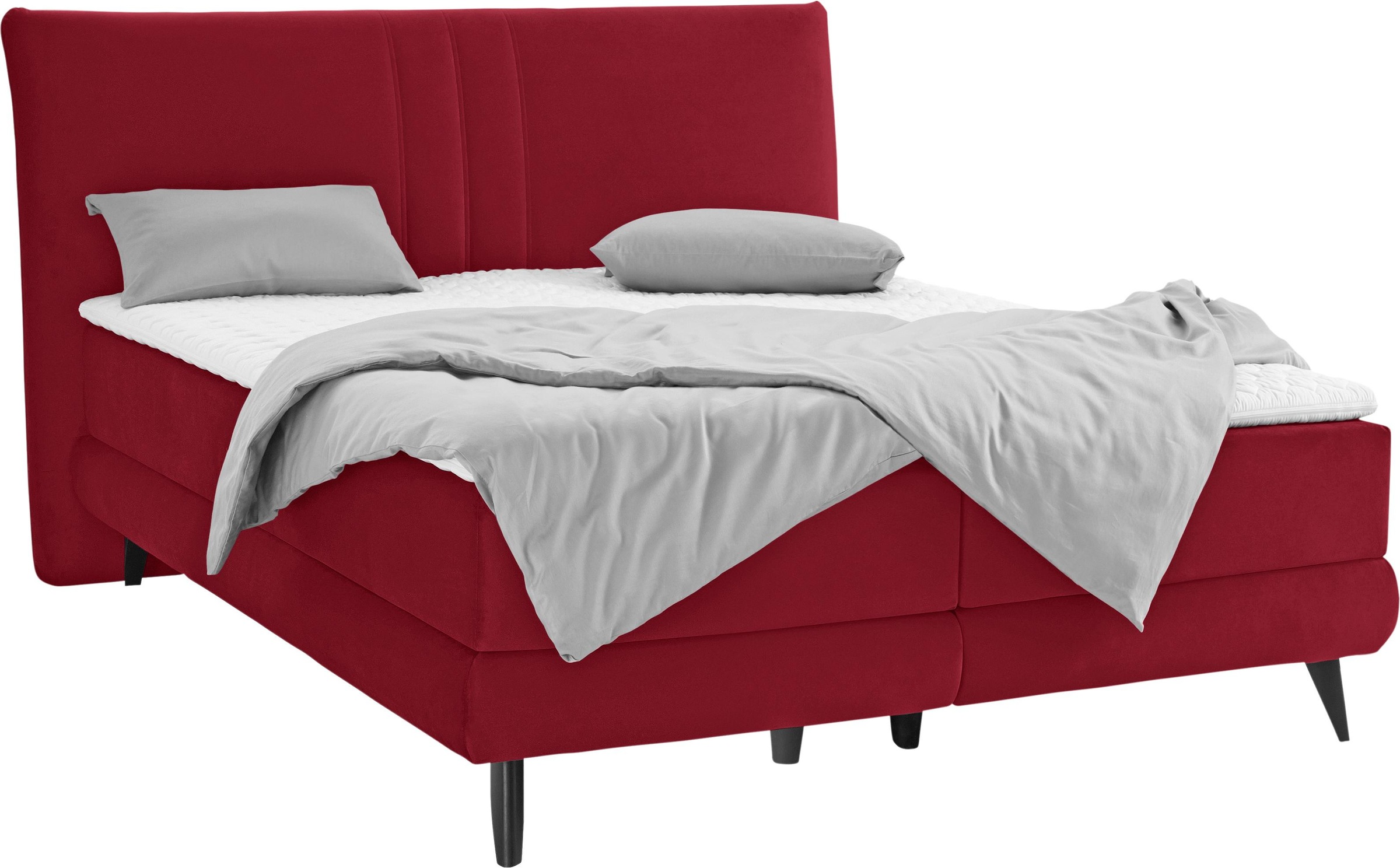 Places of Style Boxspringbett »Skien«, incl. Kaltschaumtopper, 2 Härtegrade, 3 Ausführungen