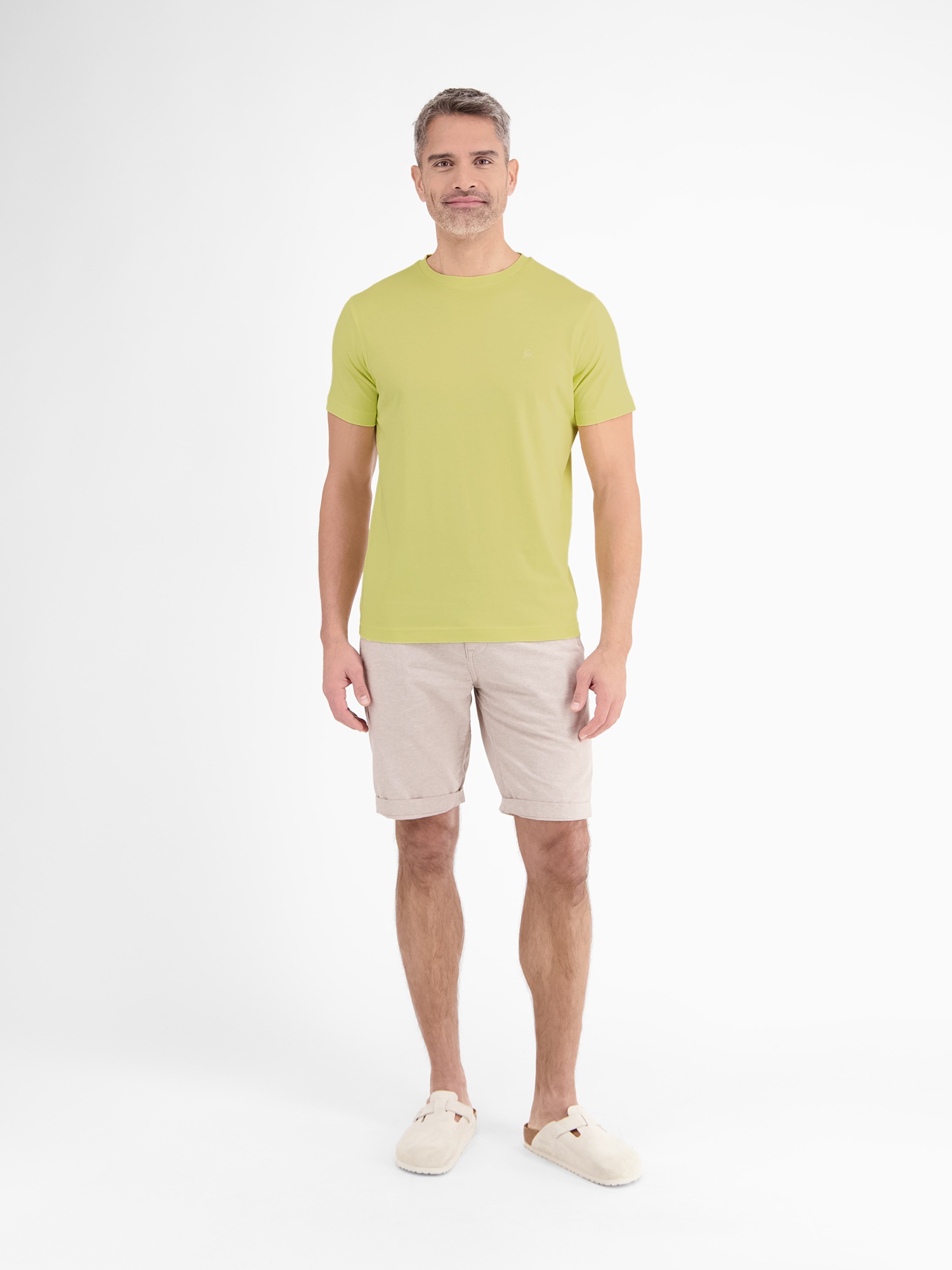 LERROS T-Shirt »Basic T-Shirt mit Logostitch«