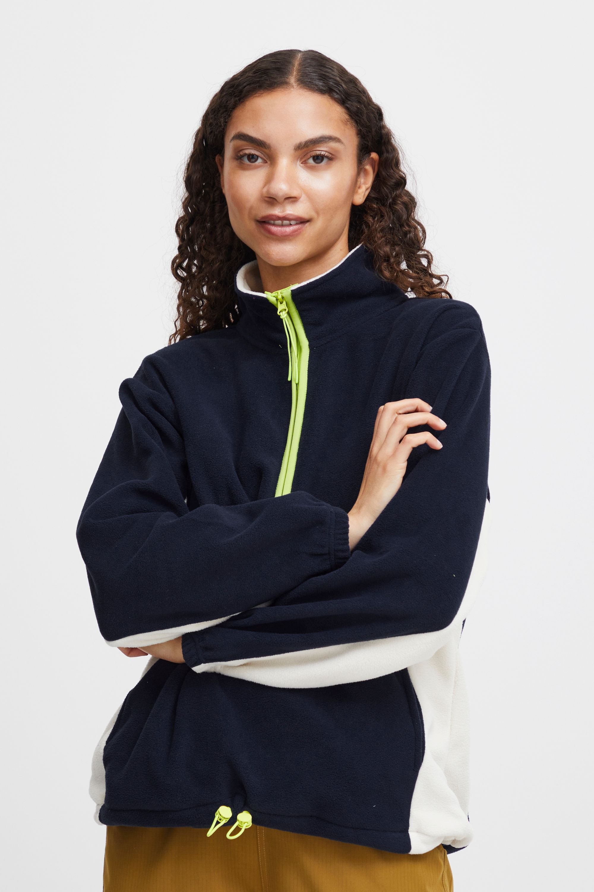 TheJoggConcept Fleecejacke »Fleecejacke JCClara«, ohne Kapuze