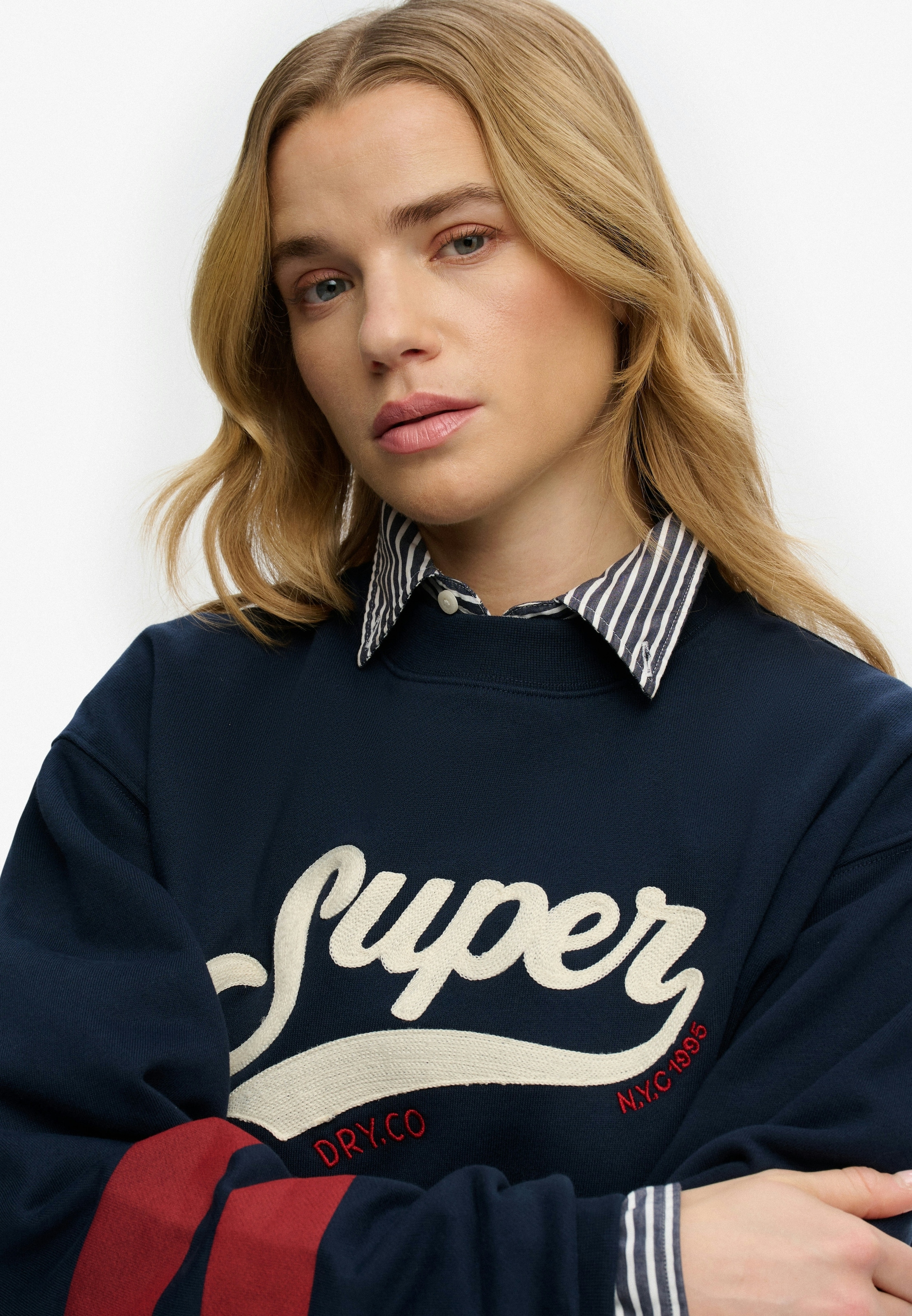 Superdry Sweatshirt »VARSITY SCRIPT LOOSE CREW«
