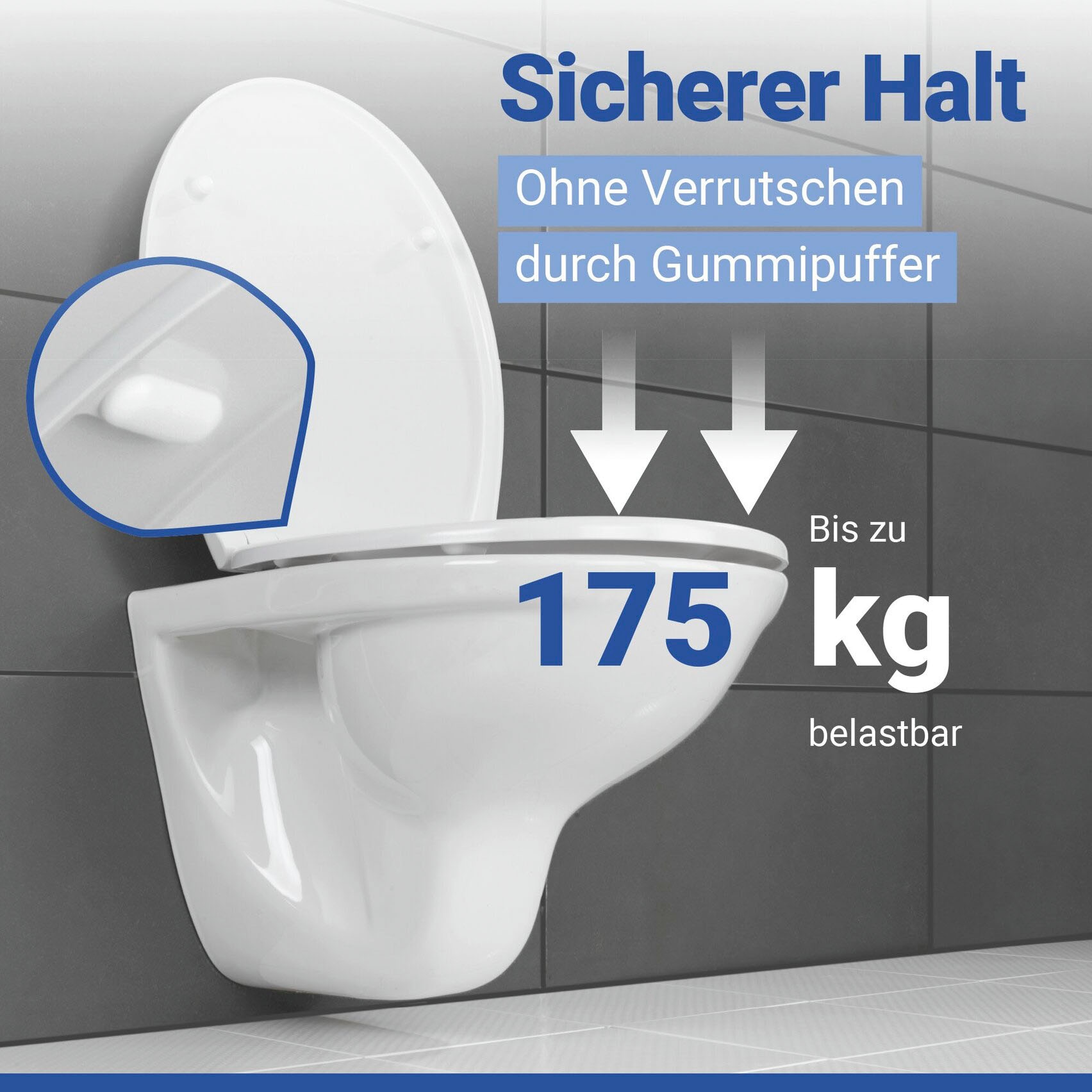 WENKO WC-Sitz »Neo« mit Absenkautomatik und Schnellbefestigung
