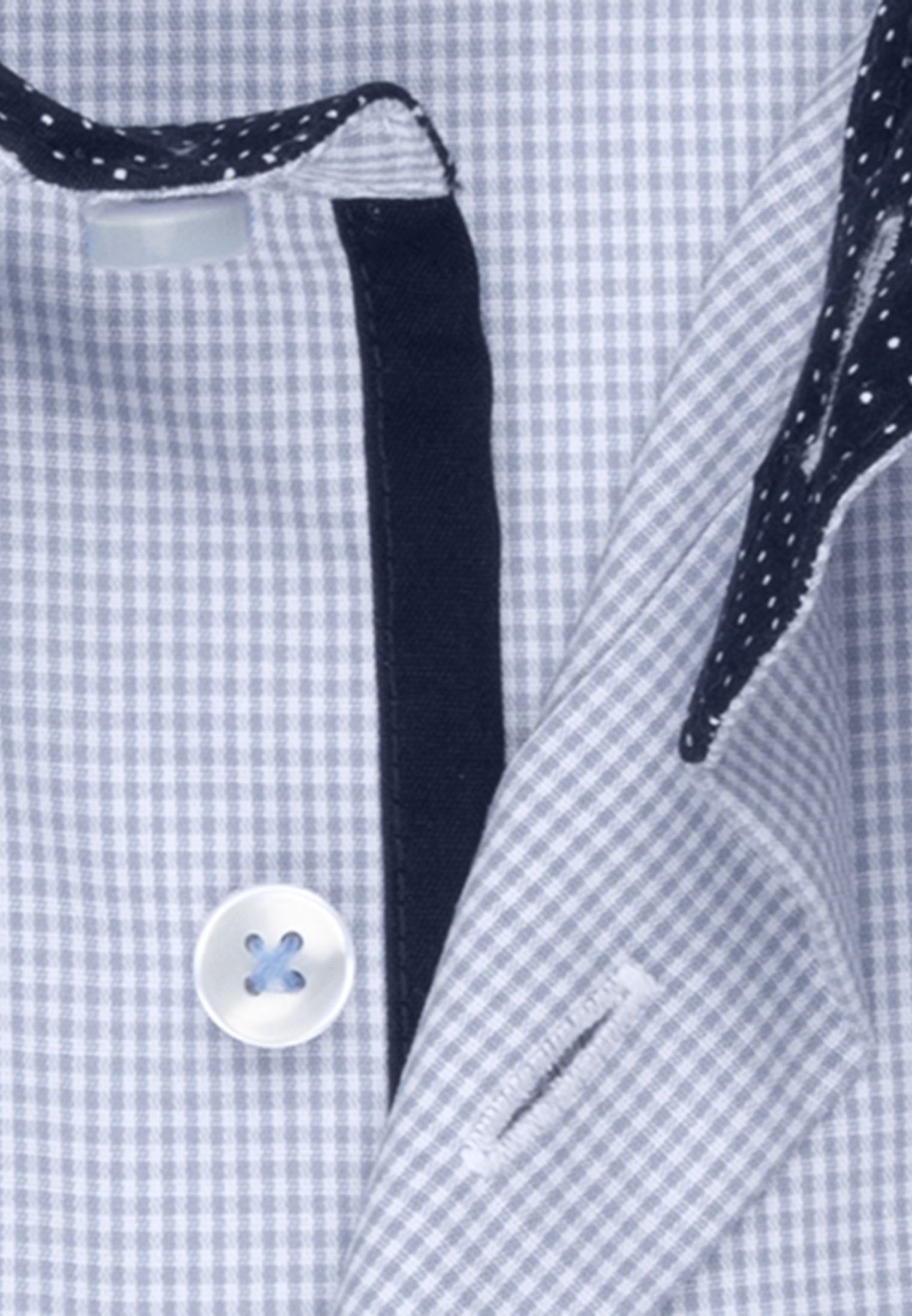 seidensticker Businesshemd »Slim«, Slim Langarm Kentkragen Karo