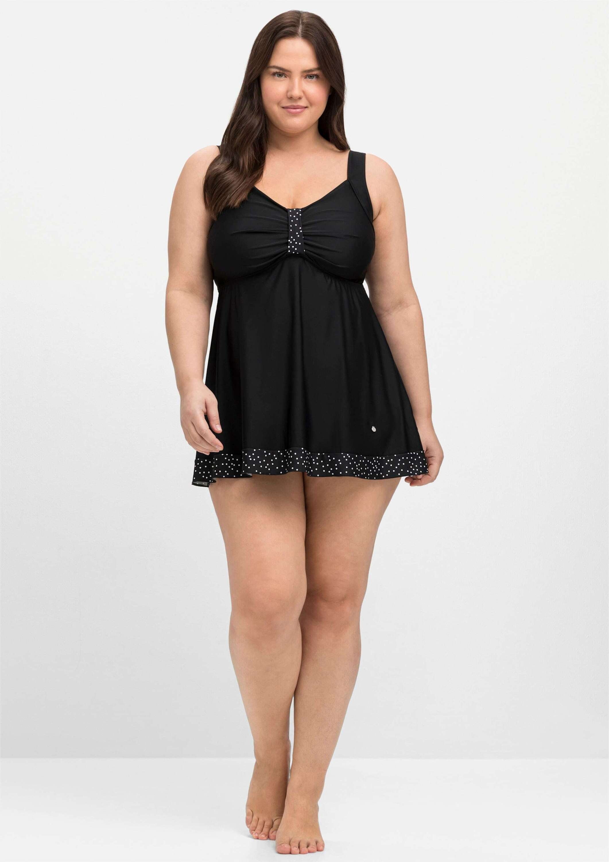 Sheego Tankini »Tankini-Top Tankini-Oberteil mit Pünktchenprint«