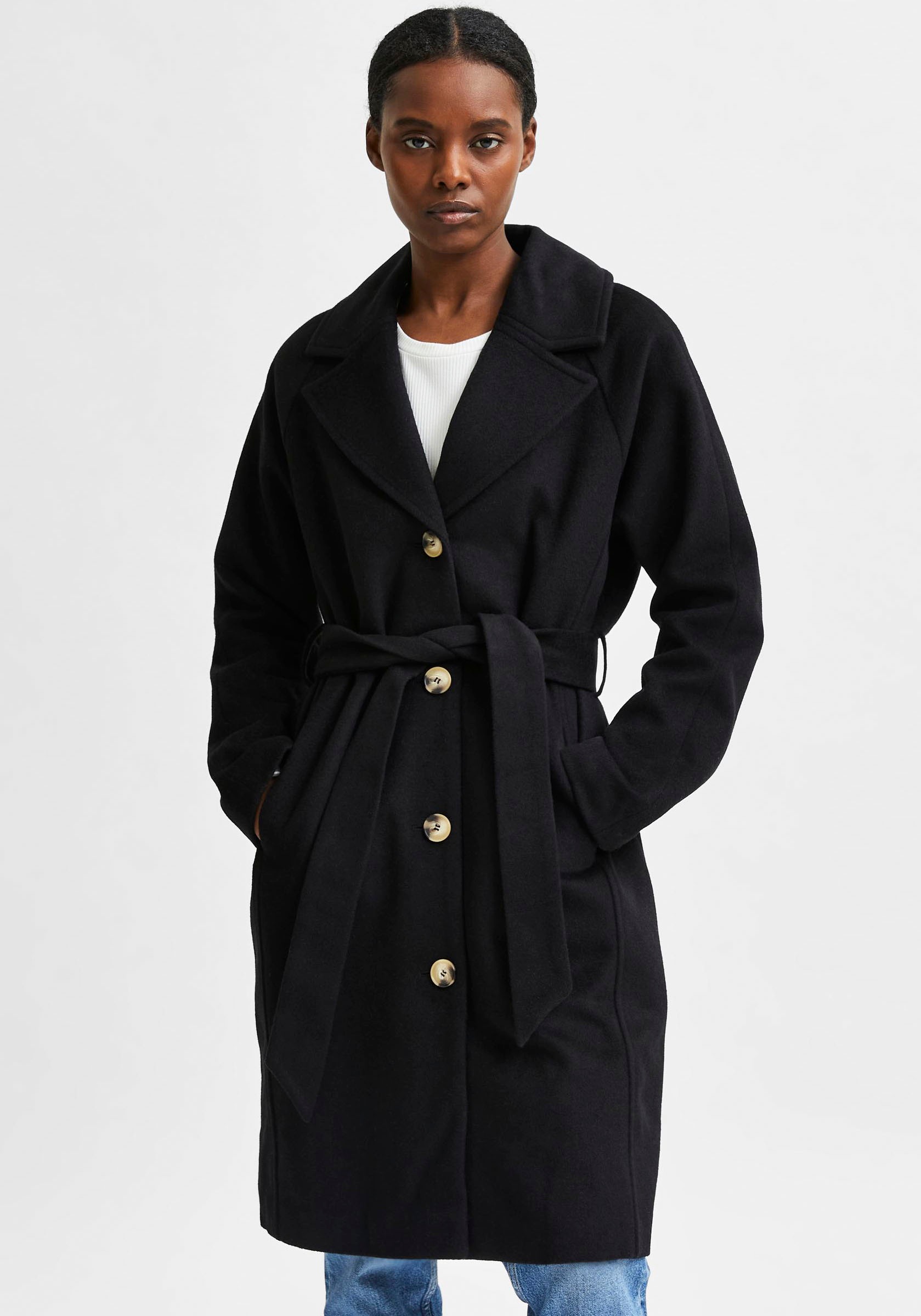 SELECTED FEMME Wollmantel »SLFMILAN«, - enthält recycelte Wolle kaufen